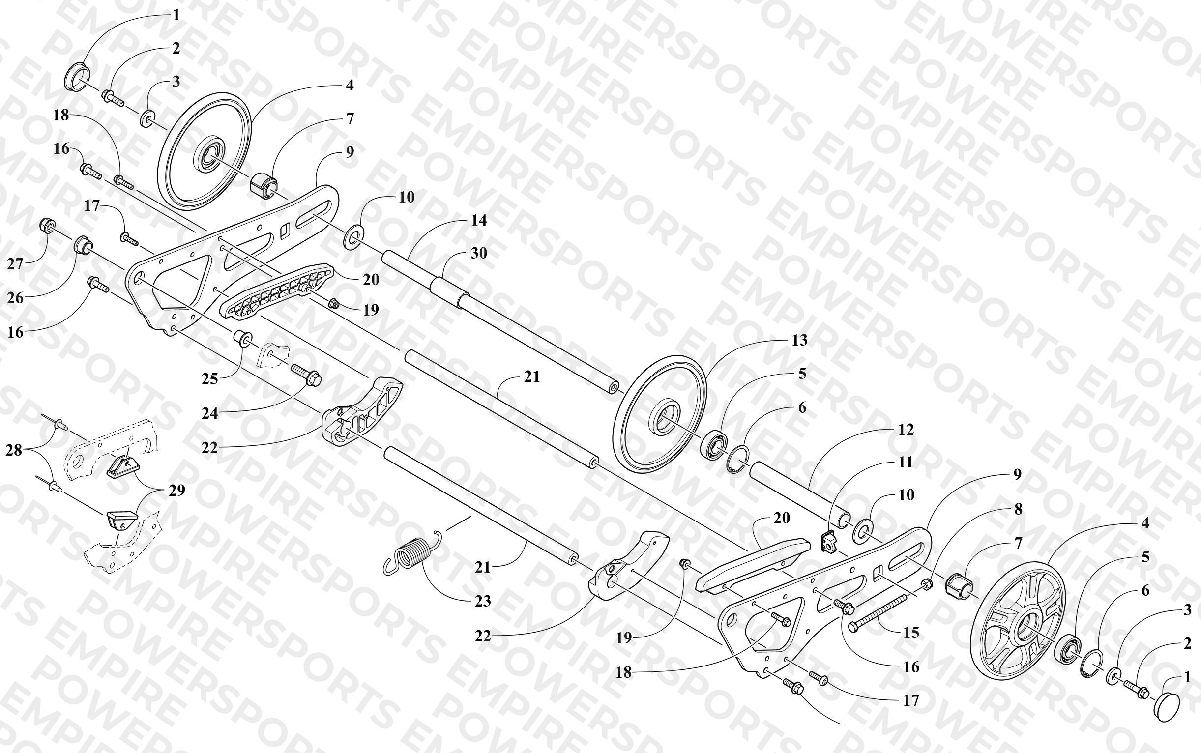 ARTICULATING SKID FRAME ASSEMBLY