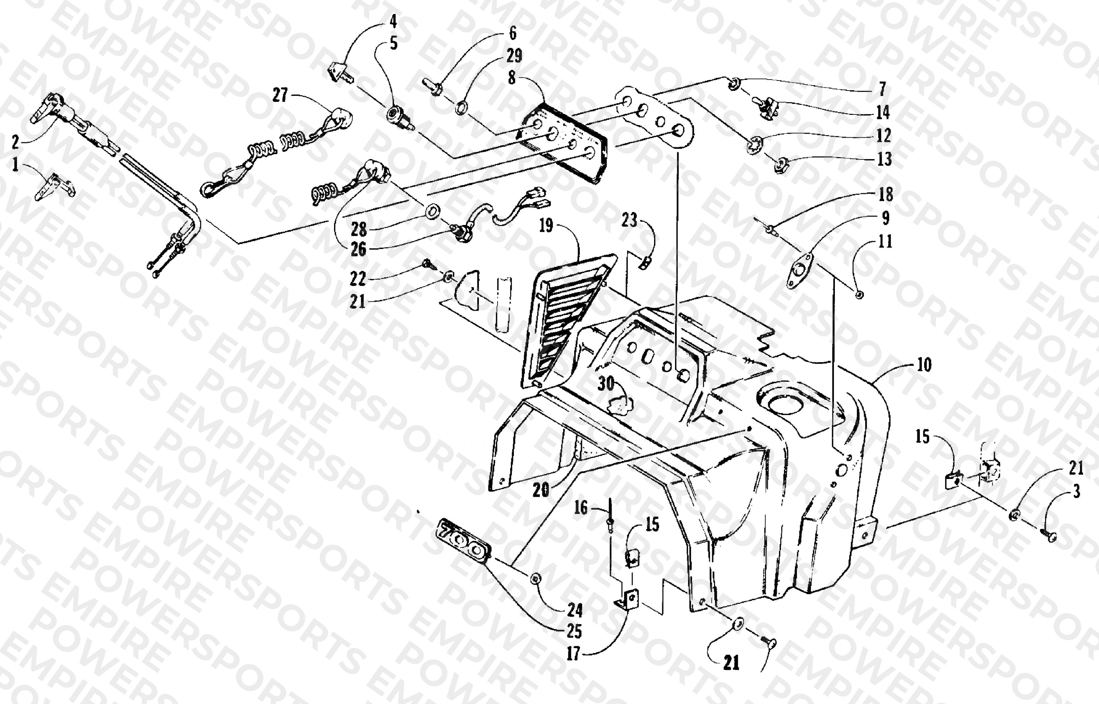 SWITCH AND CONSOLE ASSEMBLY