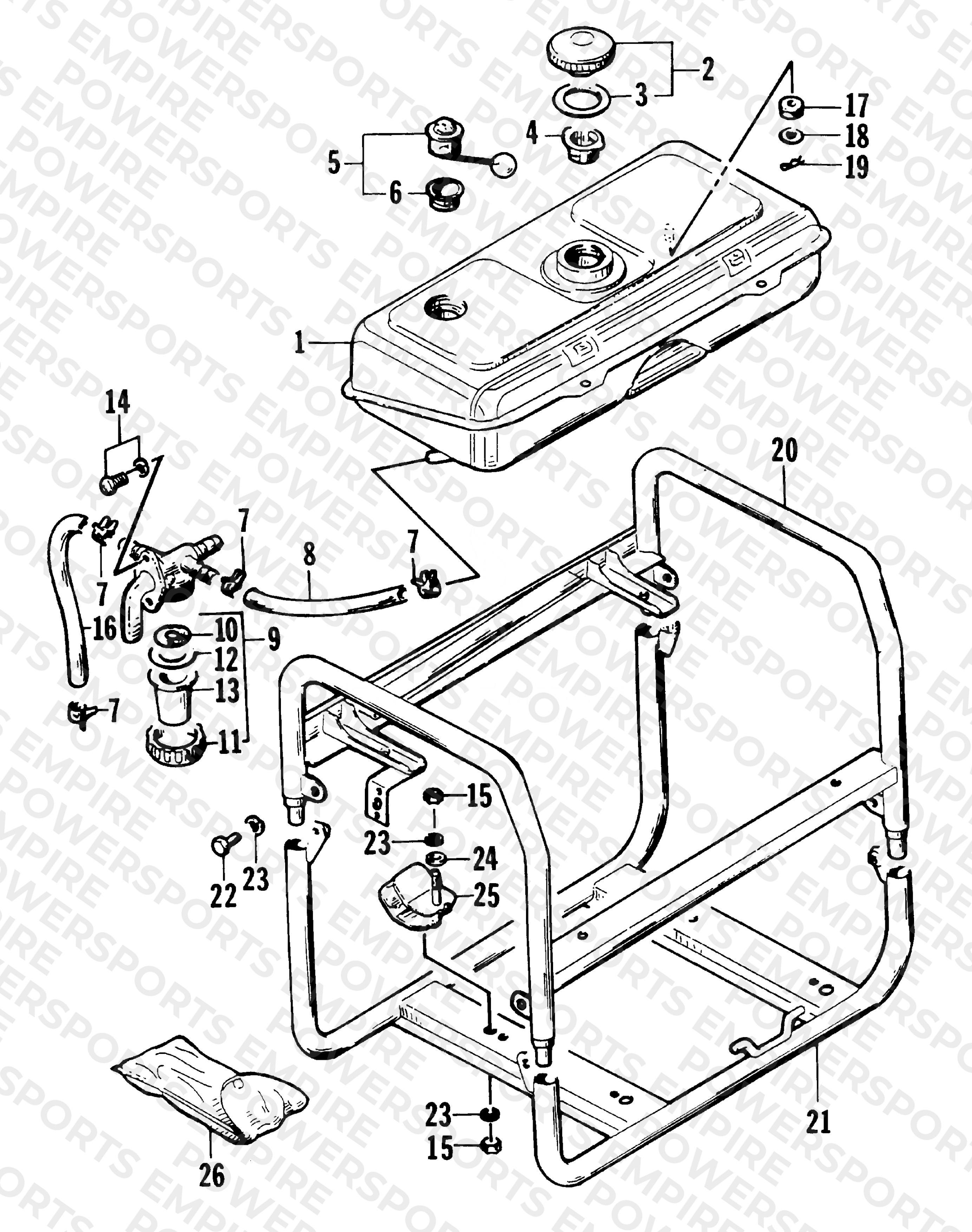 FUEL TANK & FRAME ASSEMBLY