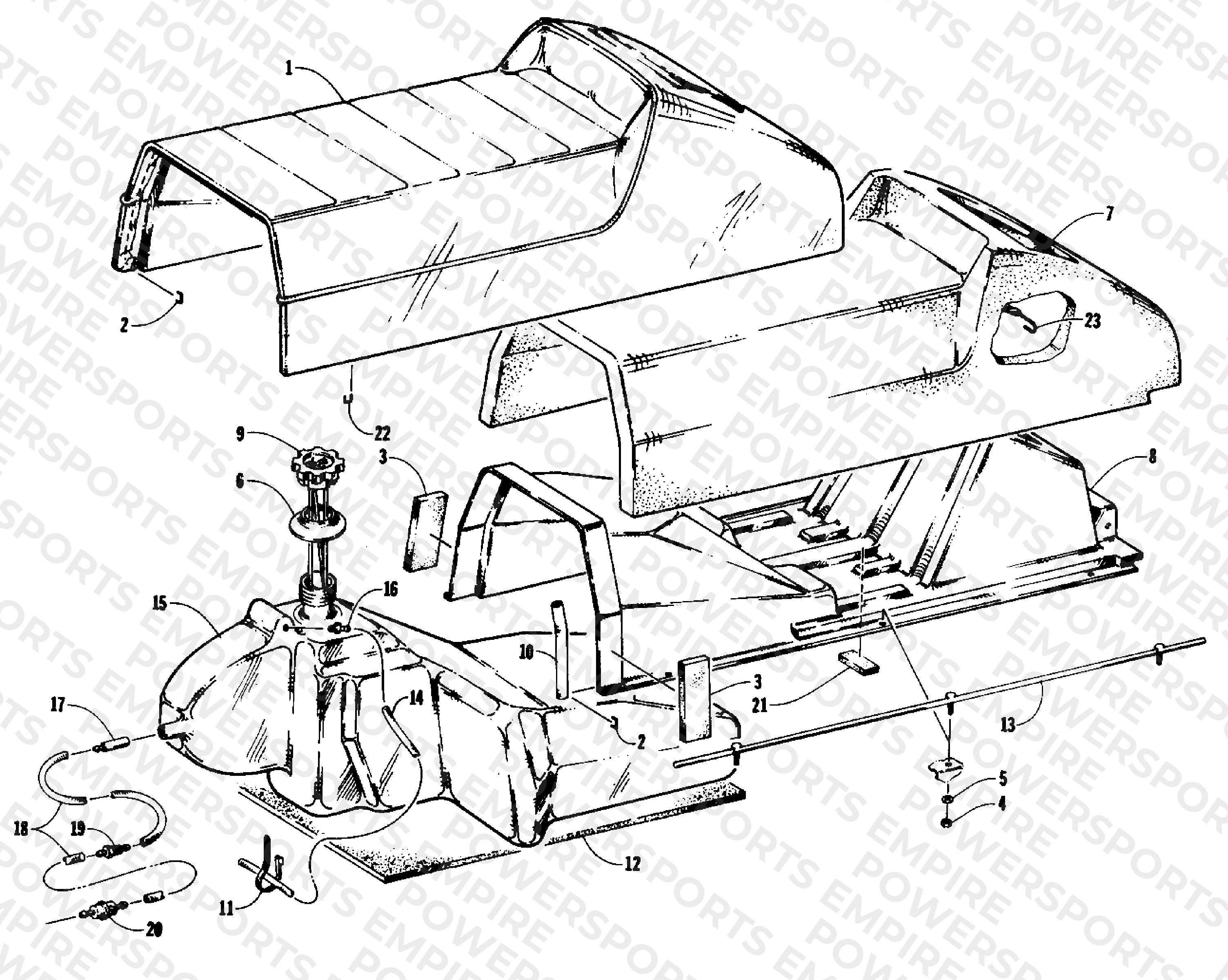SEAT AND GAS TANK ASSEMBLIES