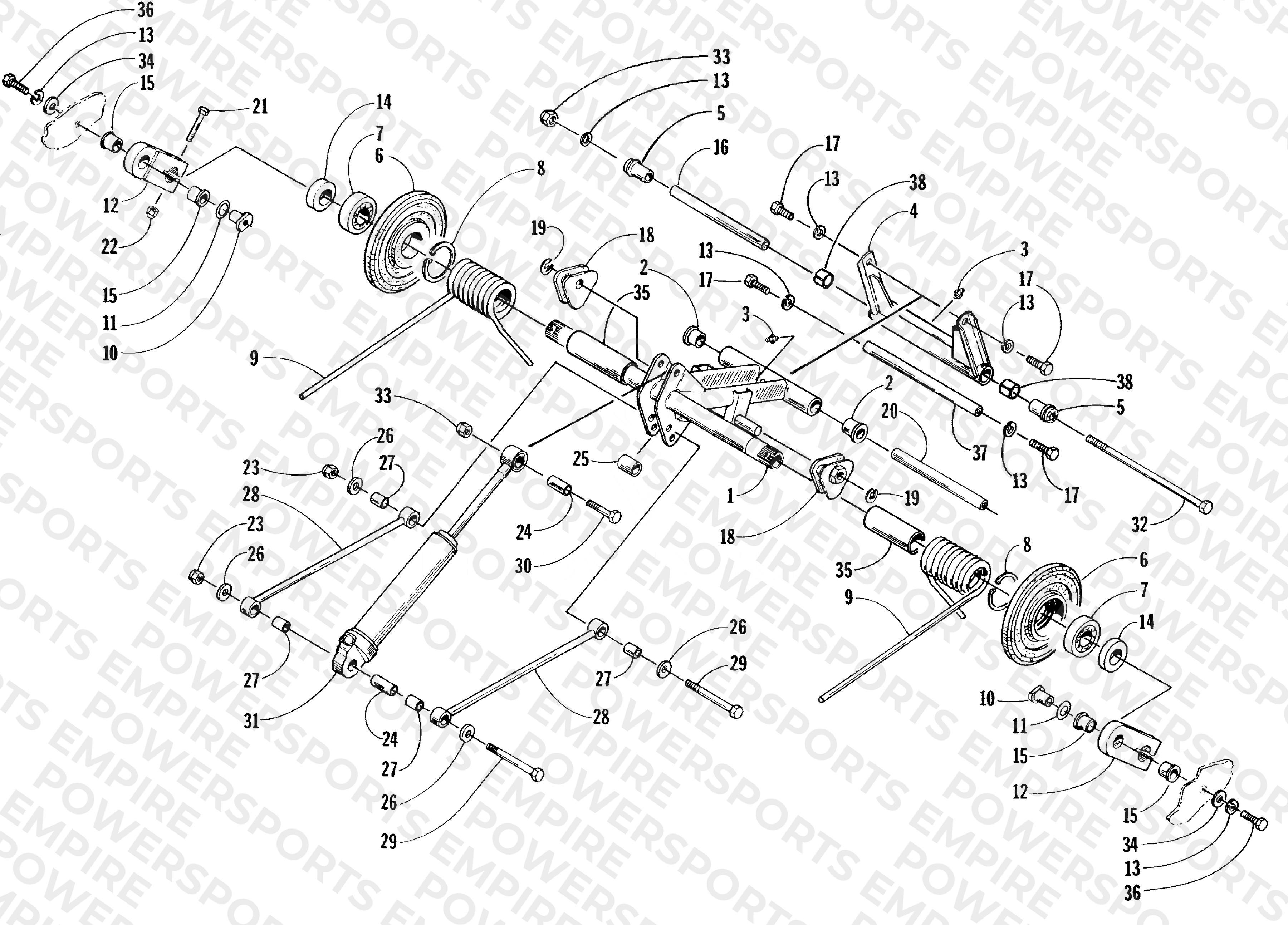 REAR SUSPENSION REAR ARM ASSEMBLY