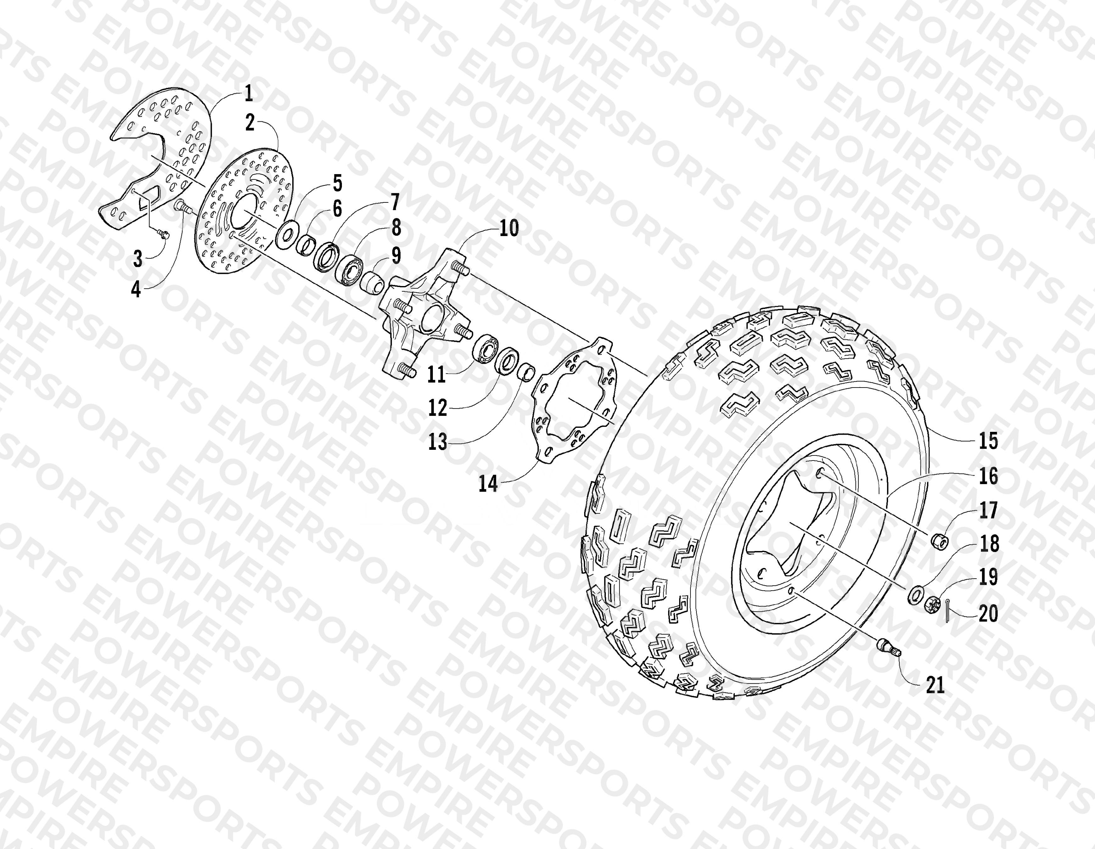 FRONT WHEEL ASSEMBLY
