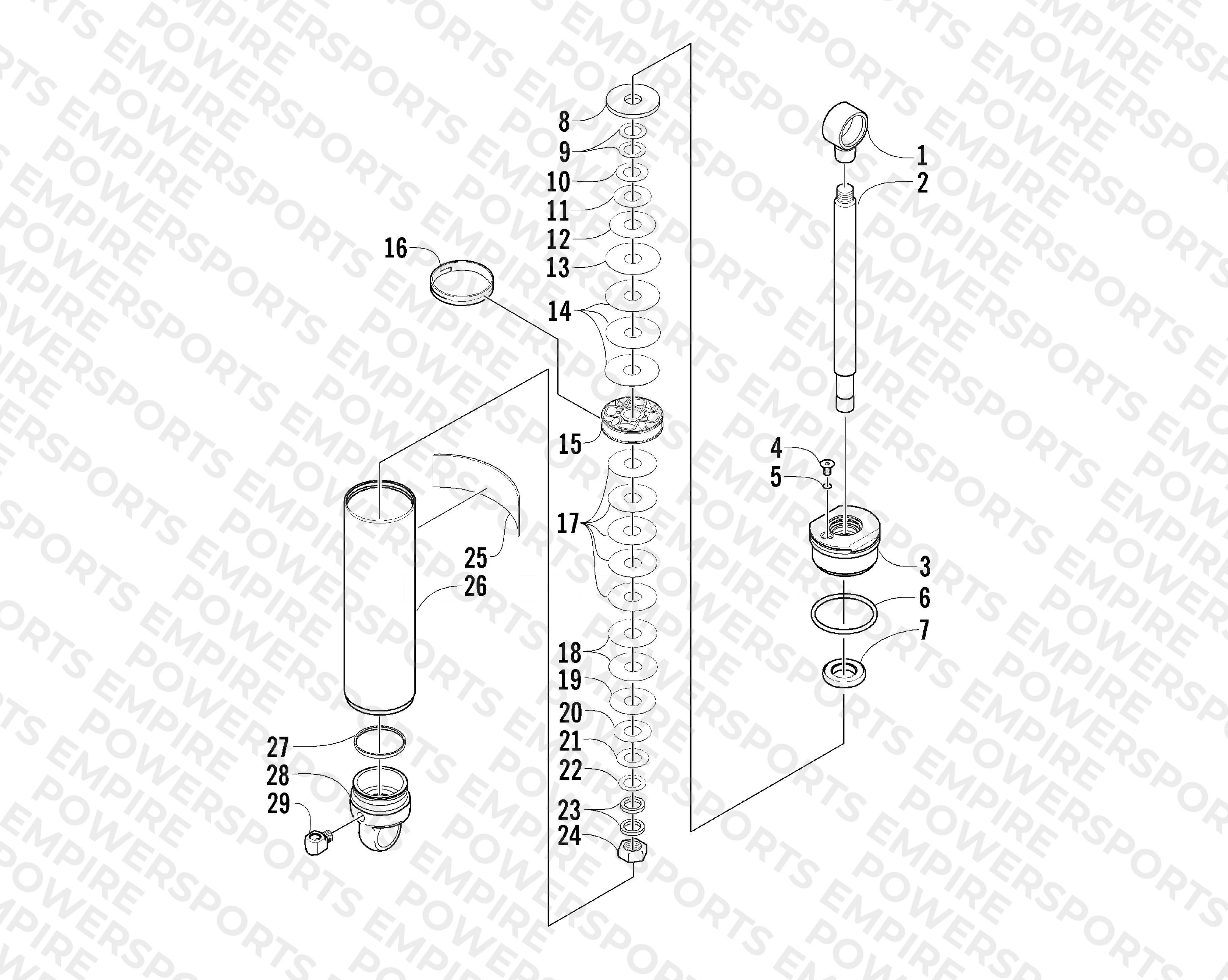 REAR SUSPENSION REAR ARM SHOCK ABSORBER