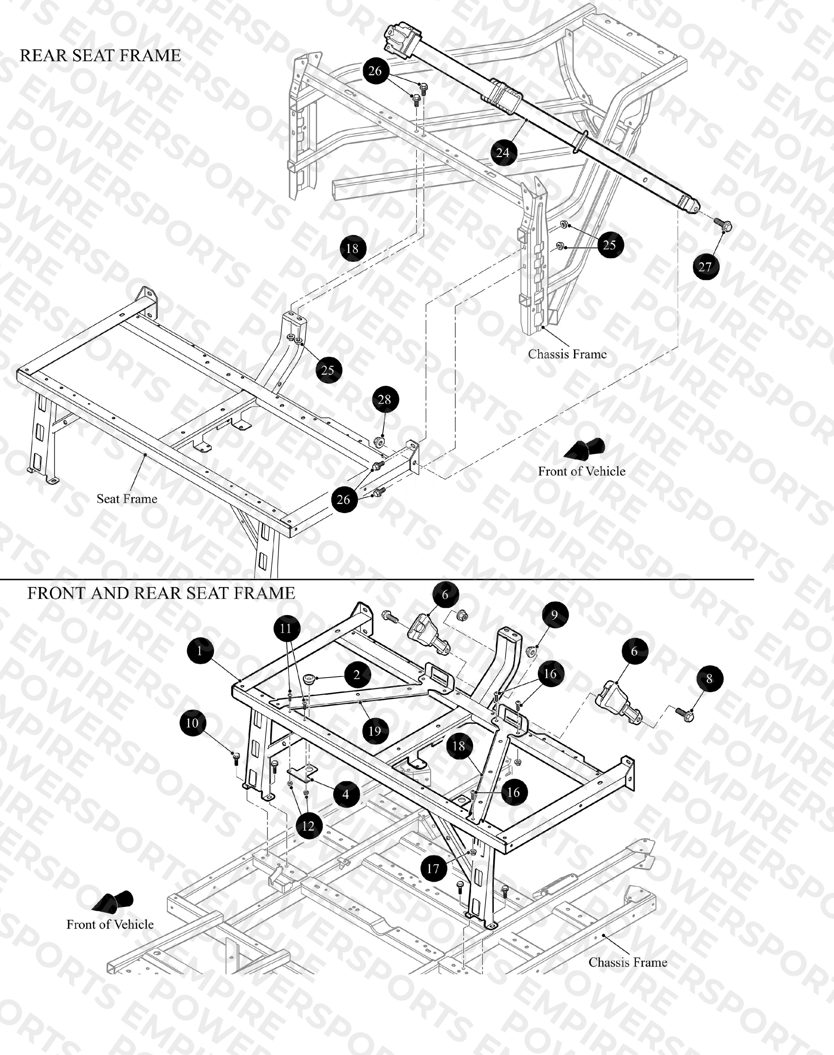 REAR SEAT FRAME