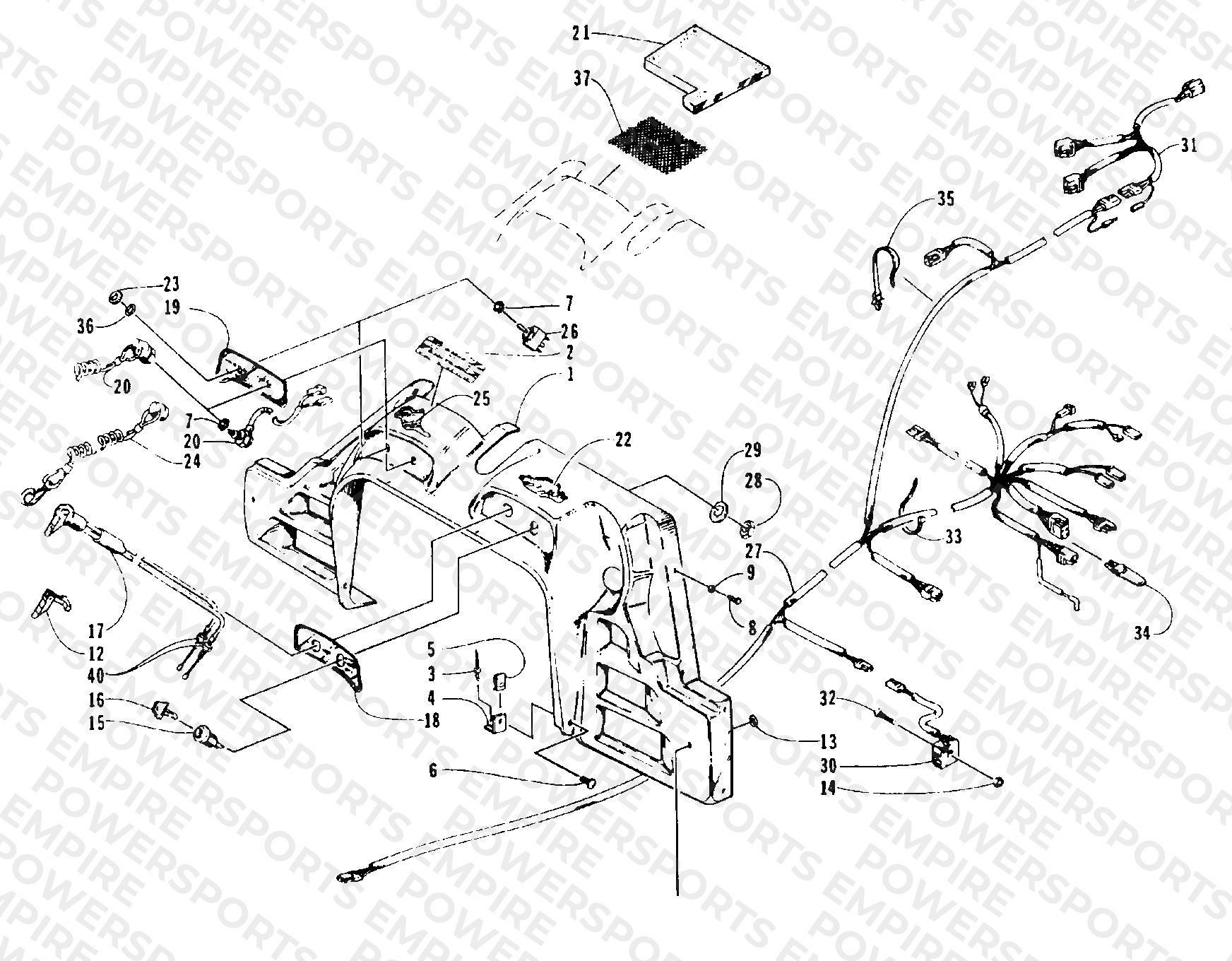 CONSOLE, SWITCHES, AND WIRING ASSEMBLIES