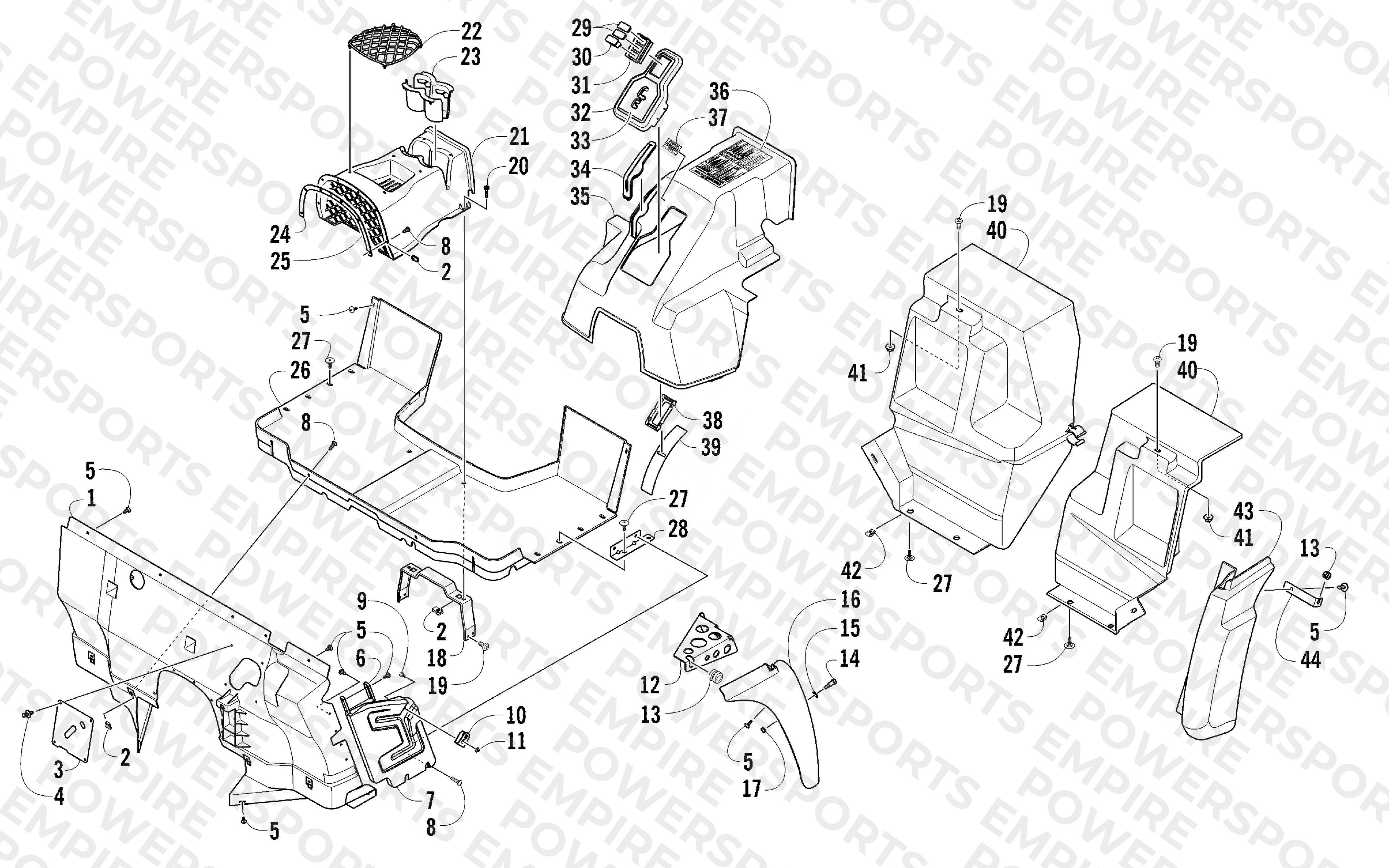 CONSOLE AND FLOOR PANEL ASSEMBLY