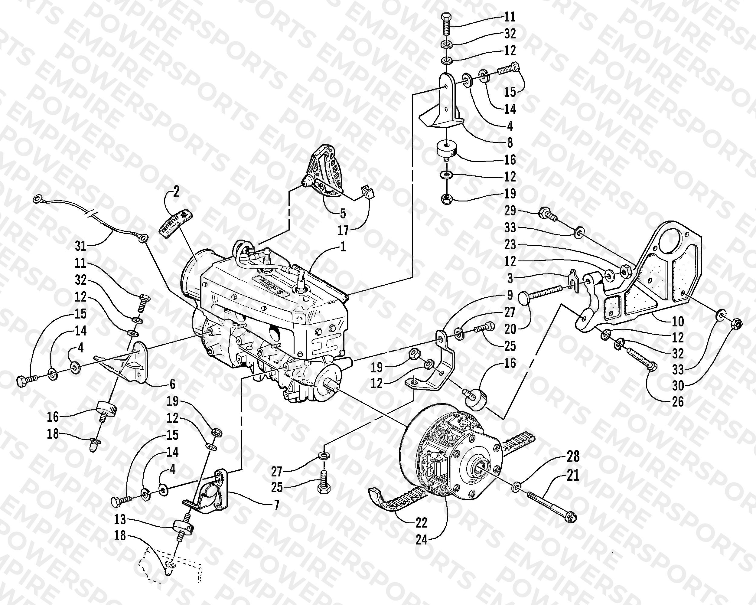 ENGINE AND RELATED PARTS