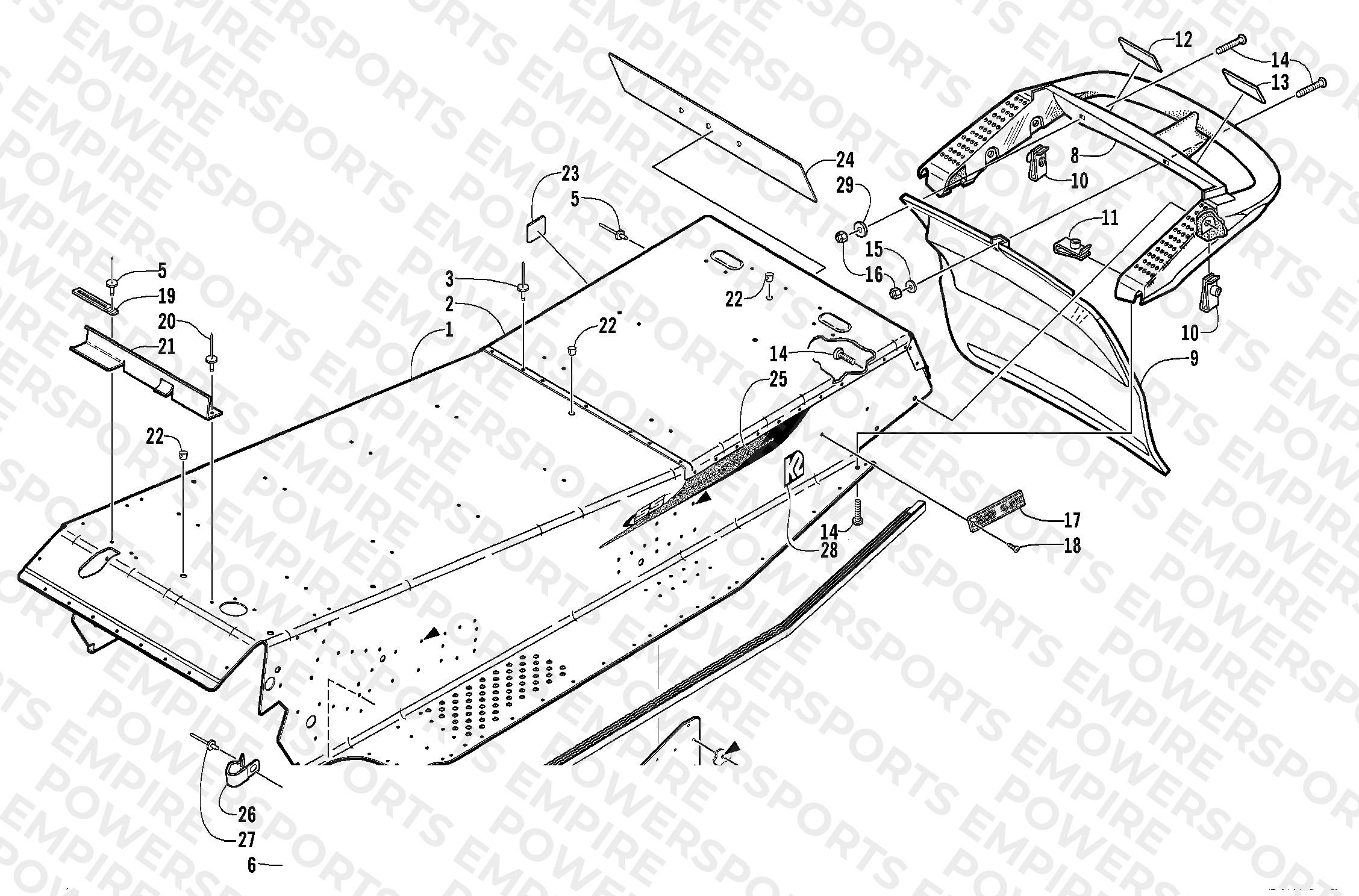 TUNNEL AND REAR BUMPER