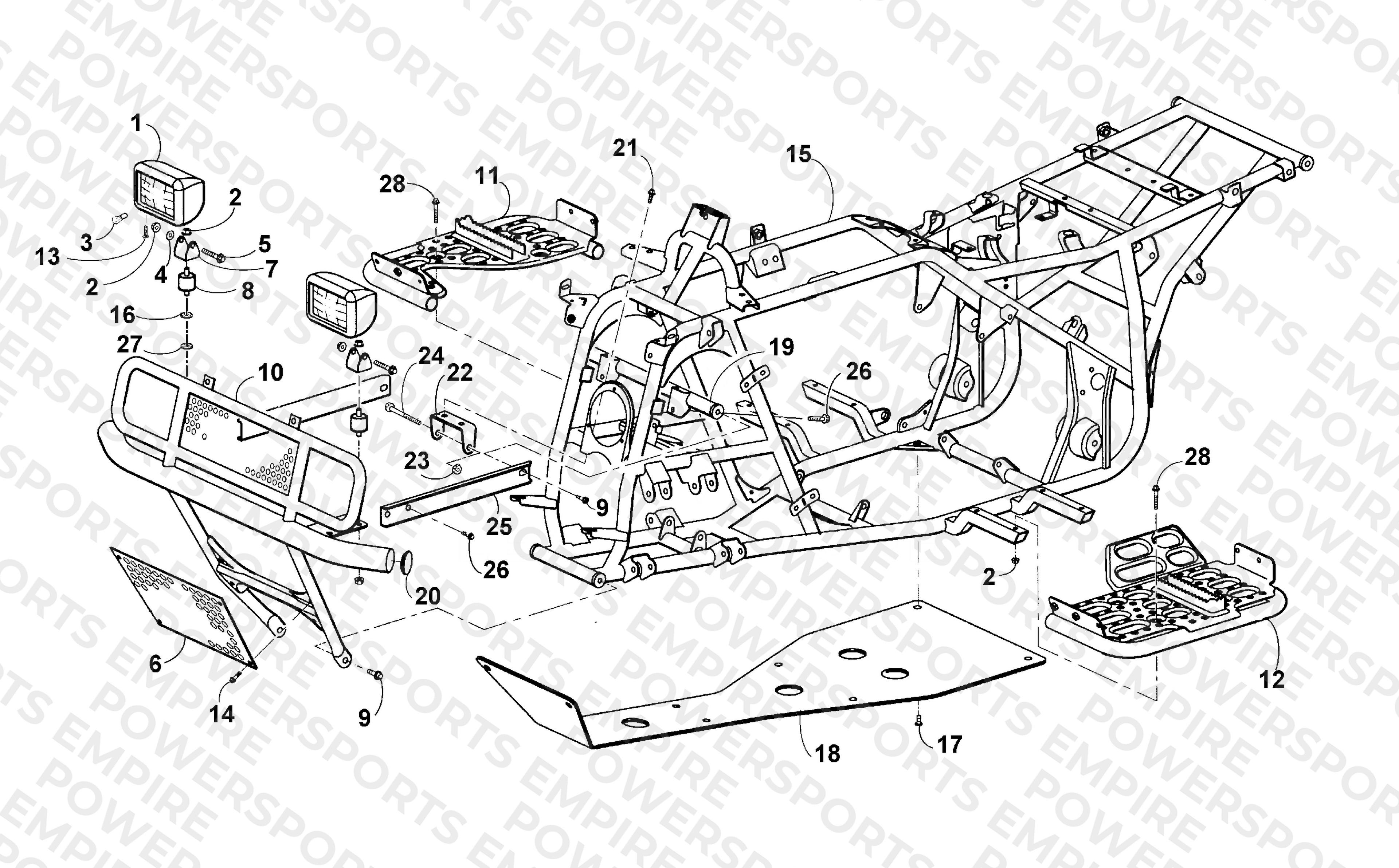 FRAME AND RELATED PARTS