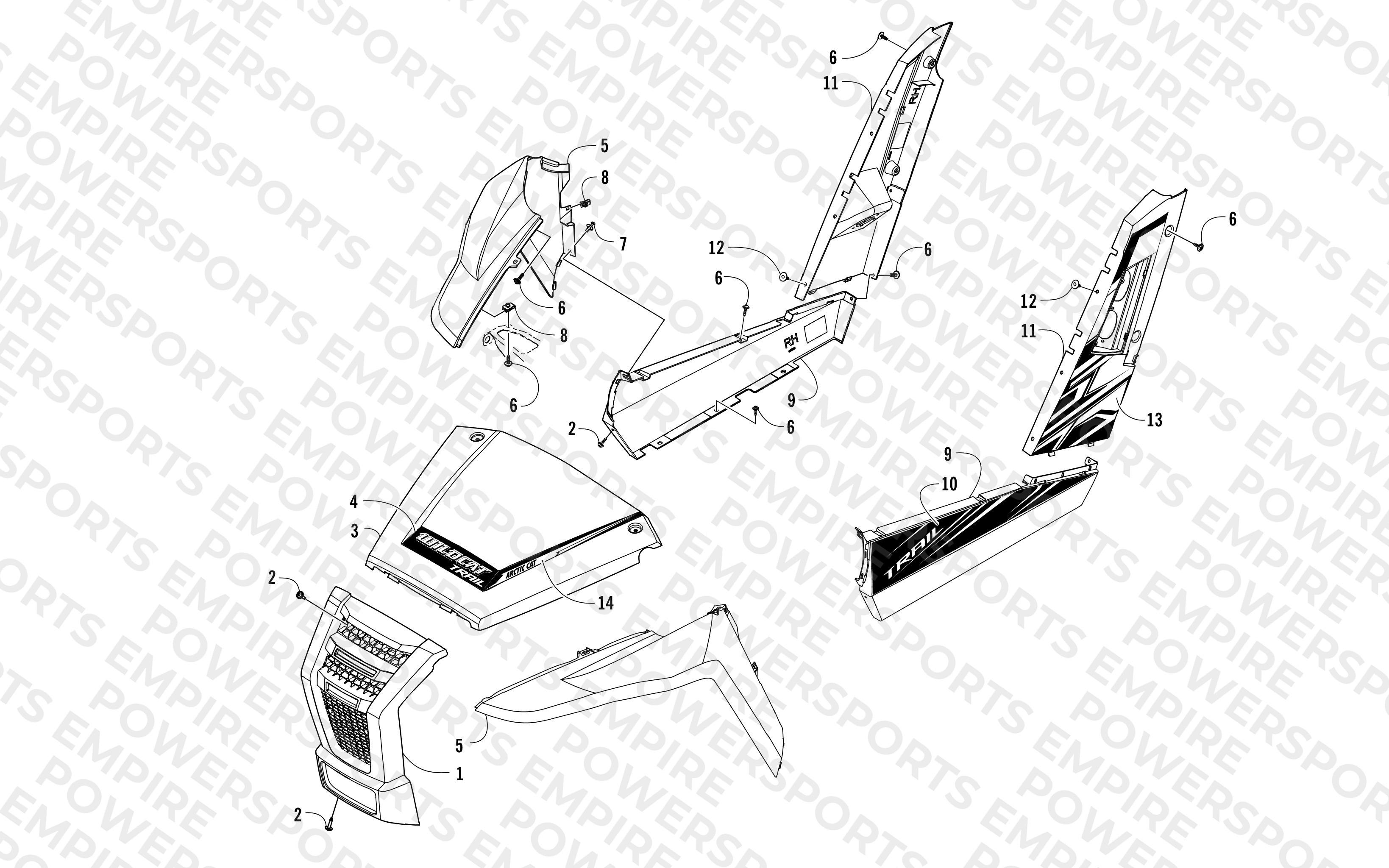 FRONT AND SIDE PANEL ASSEMBLIES