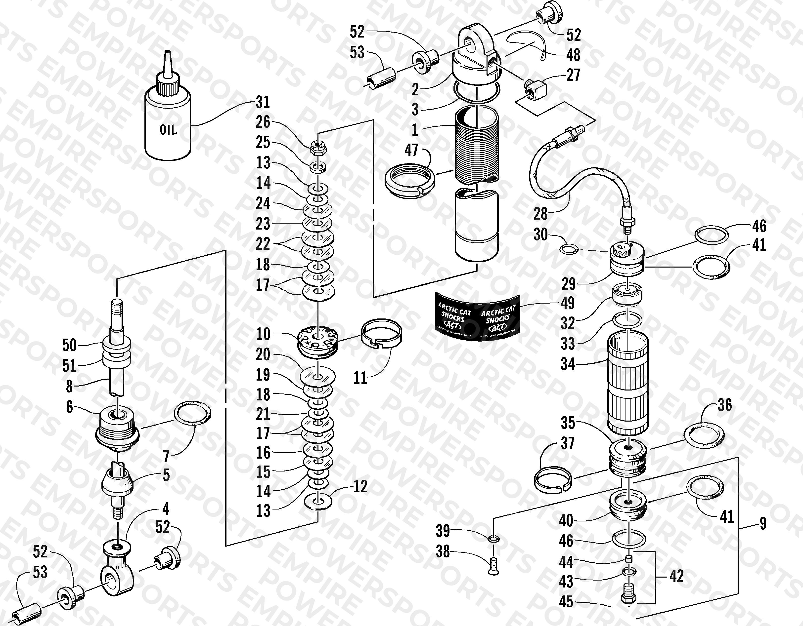 FRONT SUSPENSION SHOCK ABSORBER (LE-C)