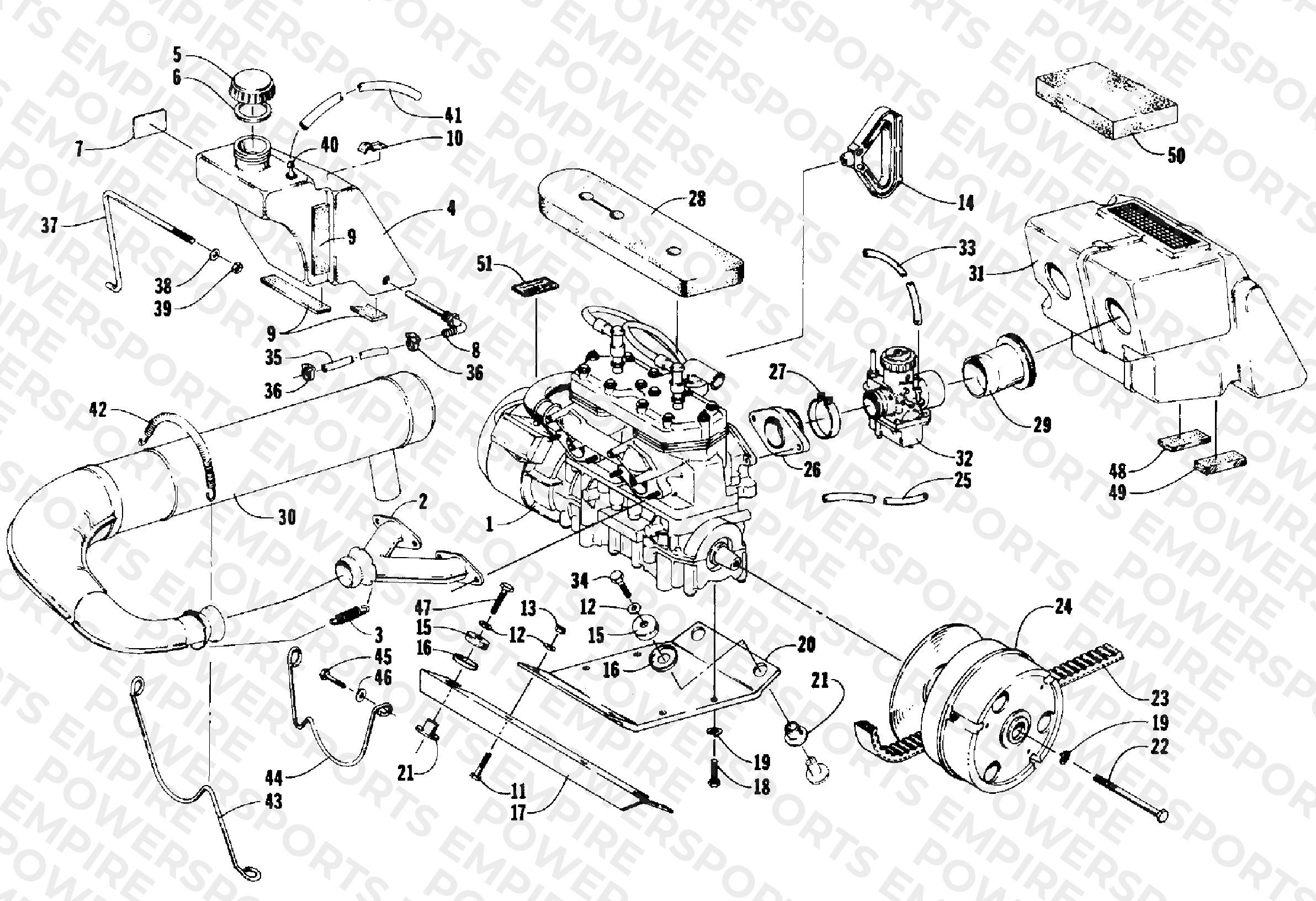 ENGINE AND RELATED PARTS