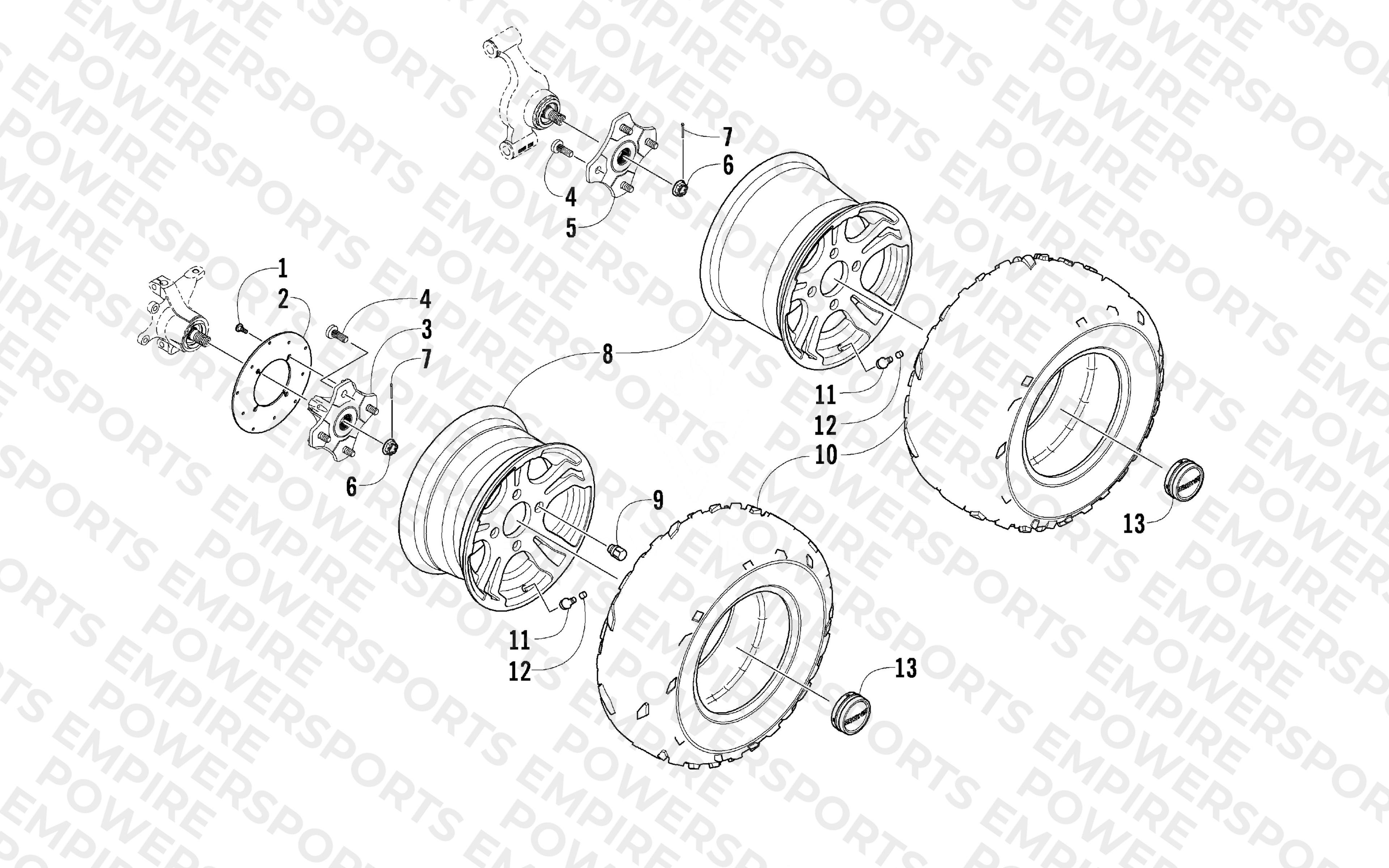 WHEEL AND TIRE ASSEMBLY