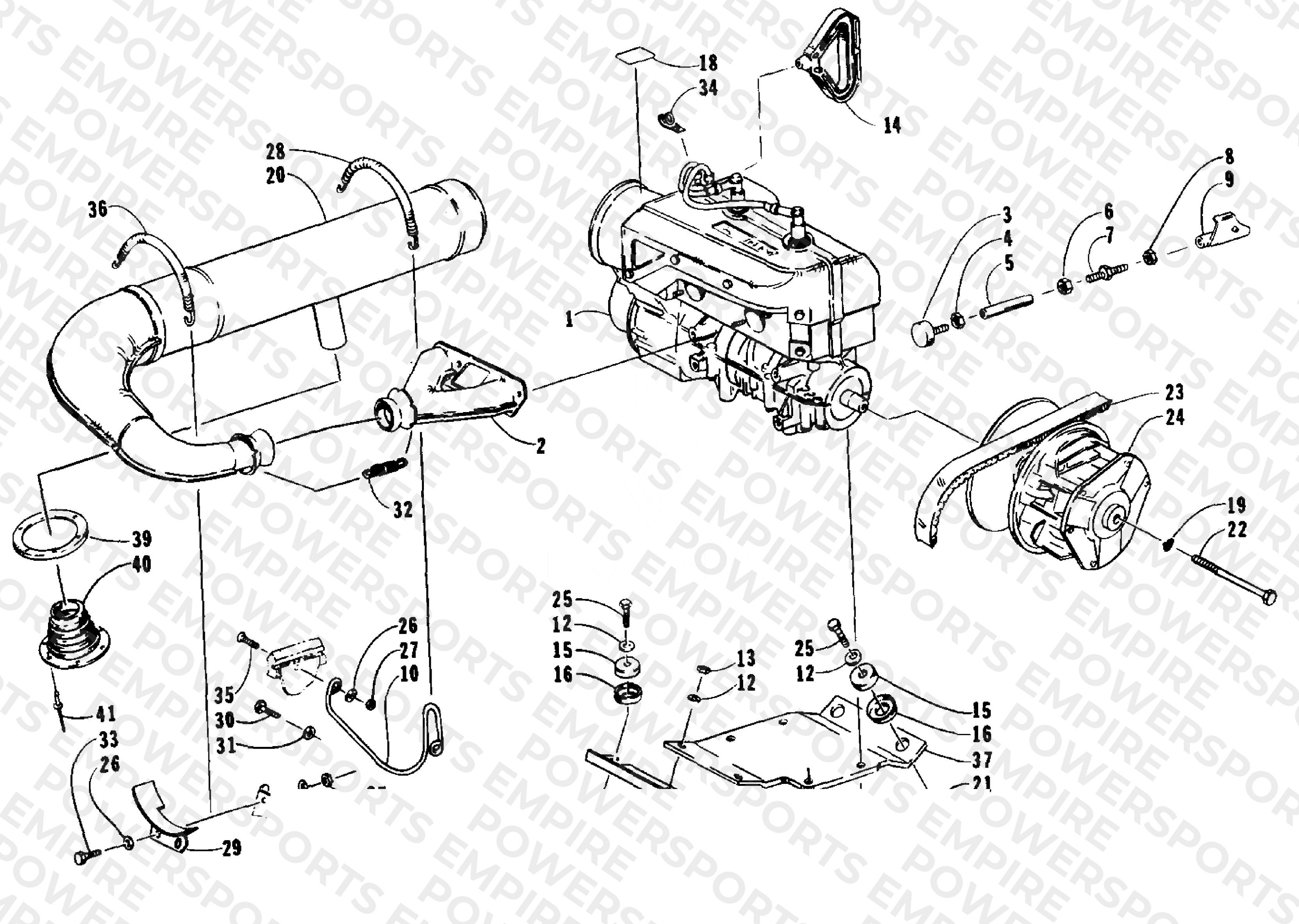 ENGINE AND RELATED PARTS