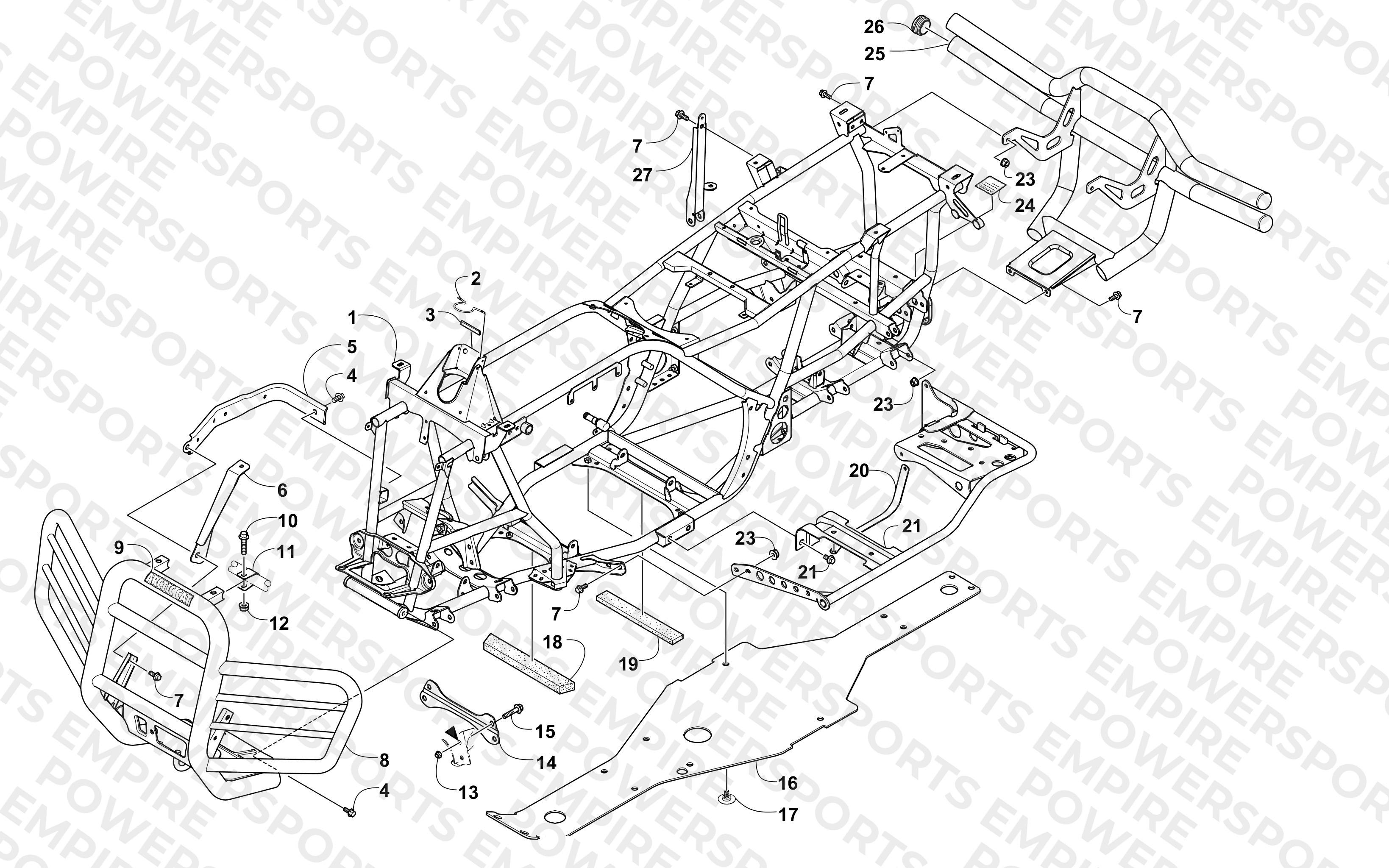 FRAME AND RELATED PARTS