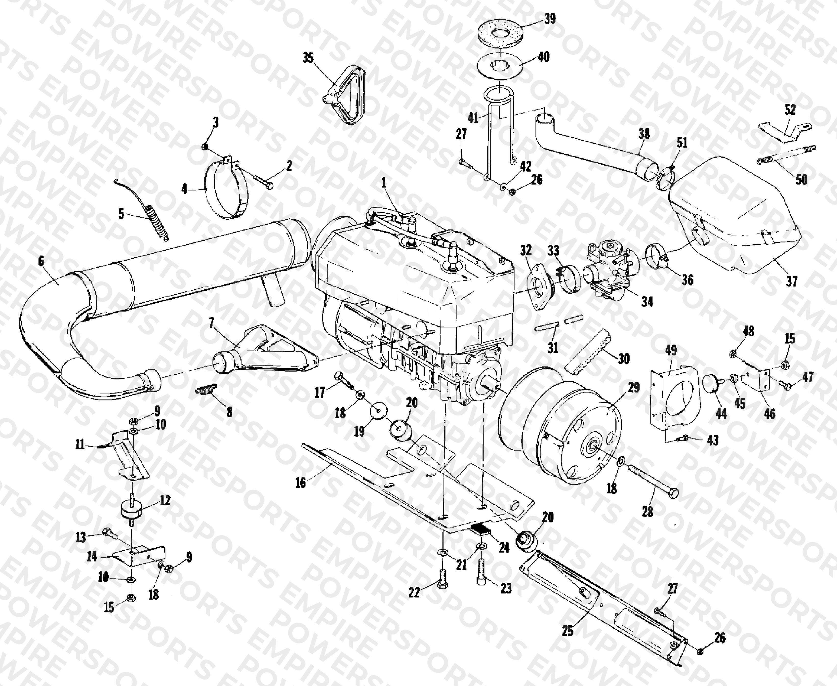 ENGINE AND RELATED PARTS