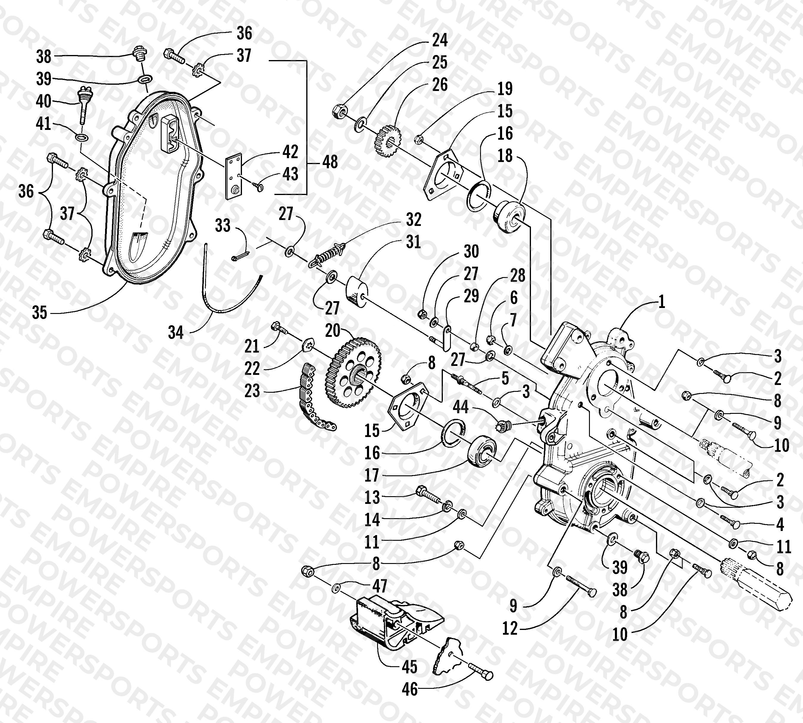 DRIVE/DROPCASE ASSEMBLY