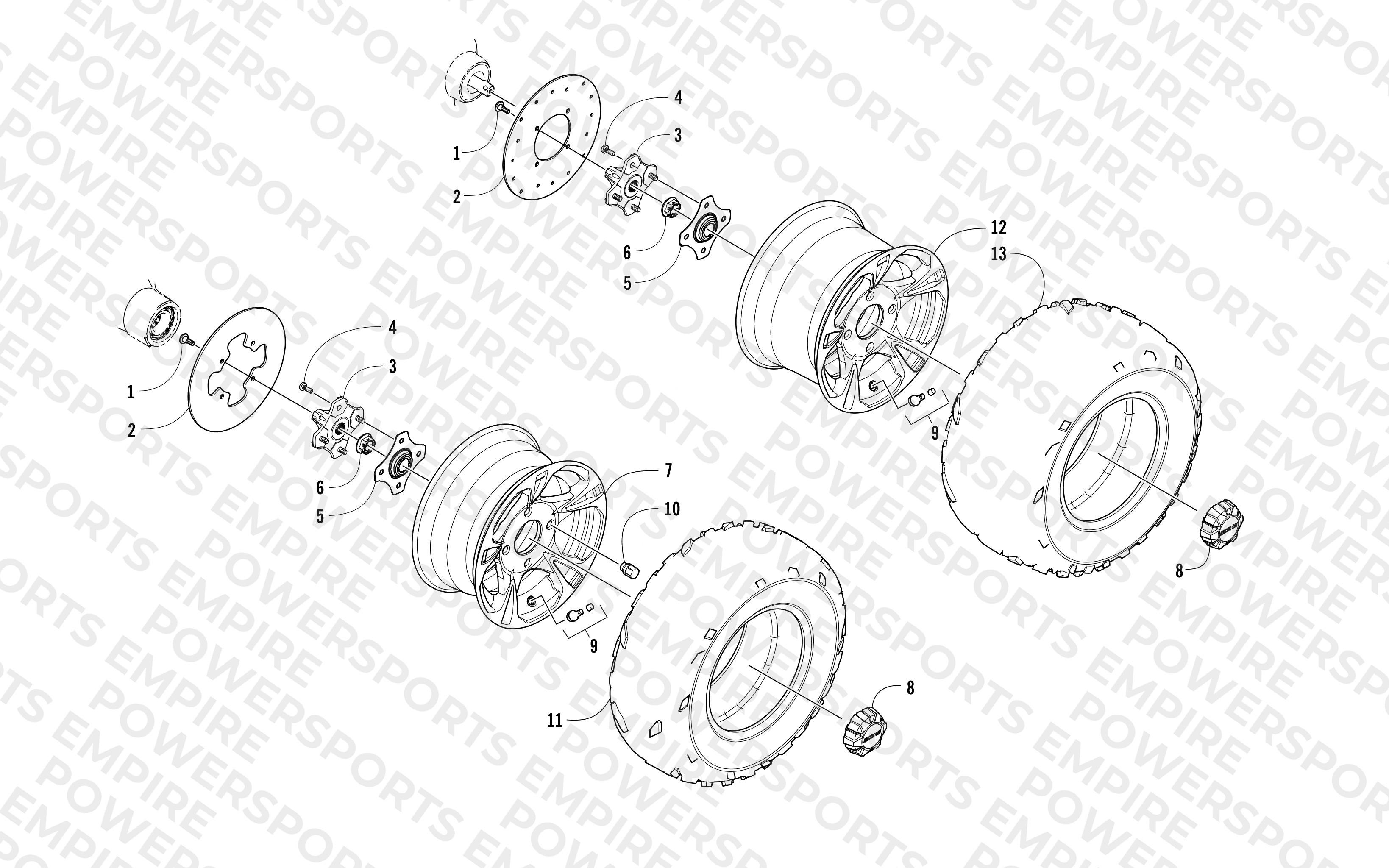 WHEEL AND TIRE ASSEMBLY