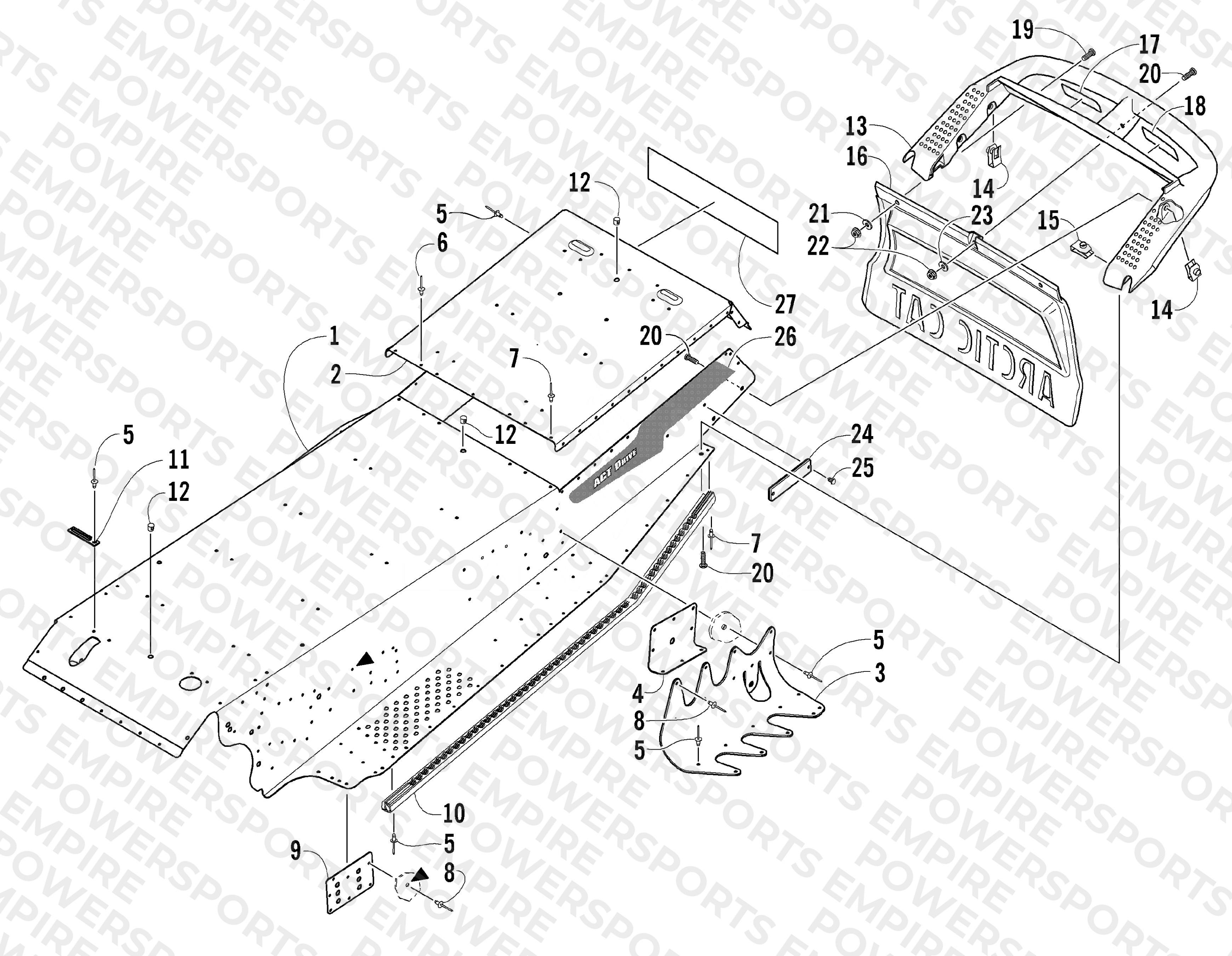 TUNNEL AND REAR BUMPER