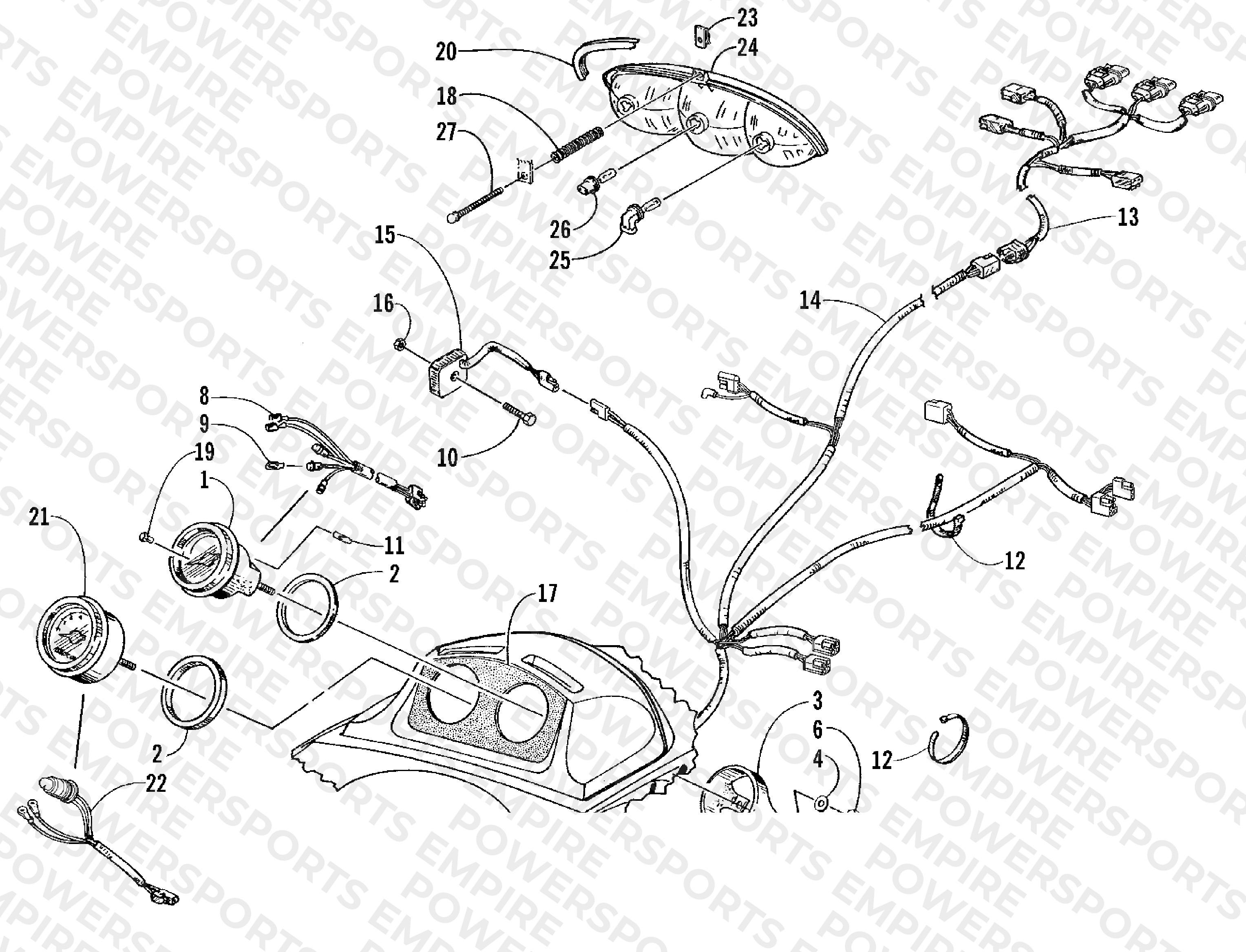 HEADLIGHT, INSTRUMENTS, AND WIRING ASSEMBLIES