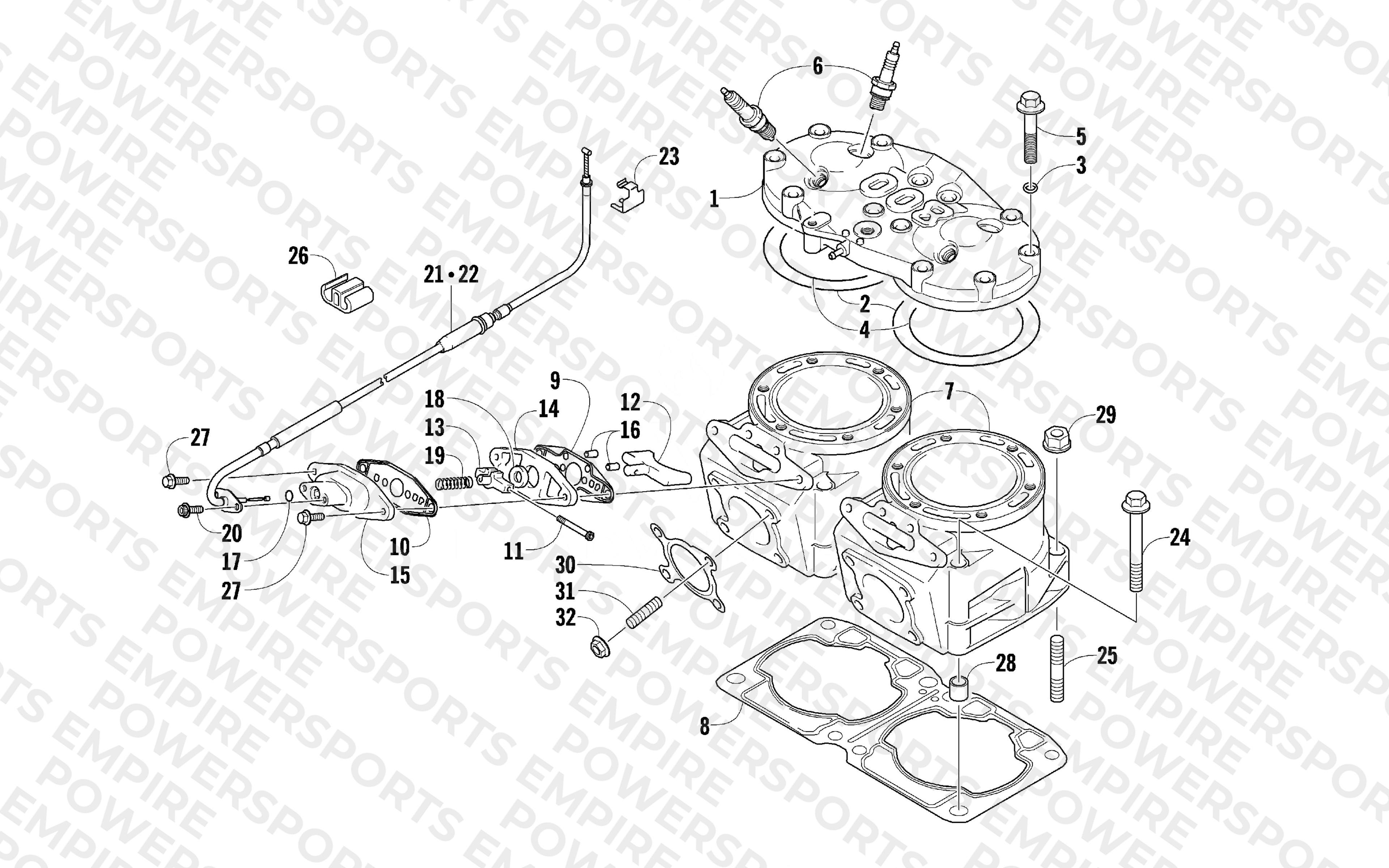 CYLINDER AND HEAD ASSEMBLY