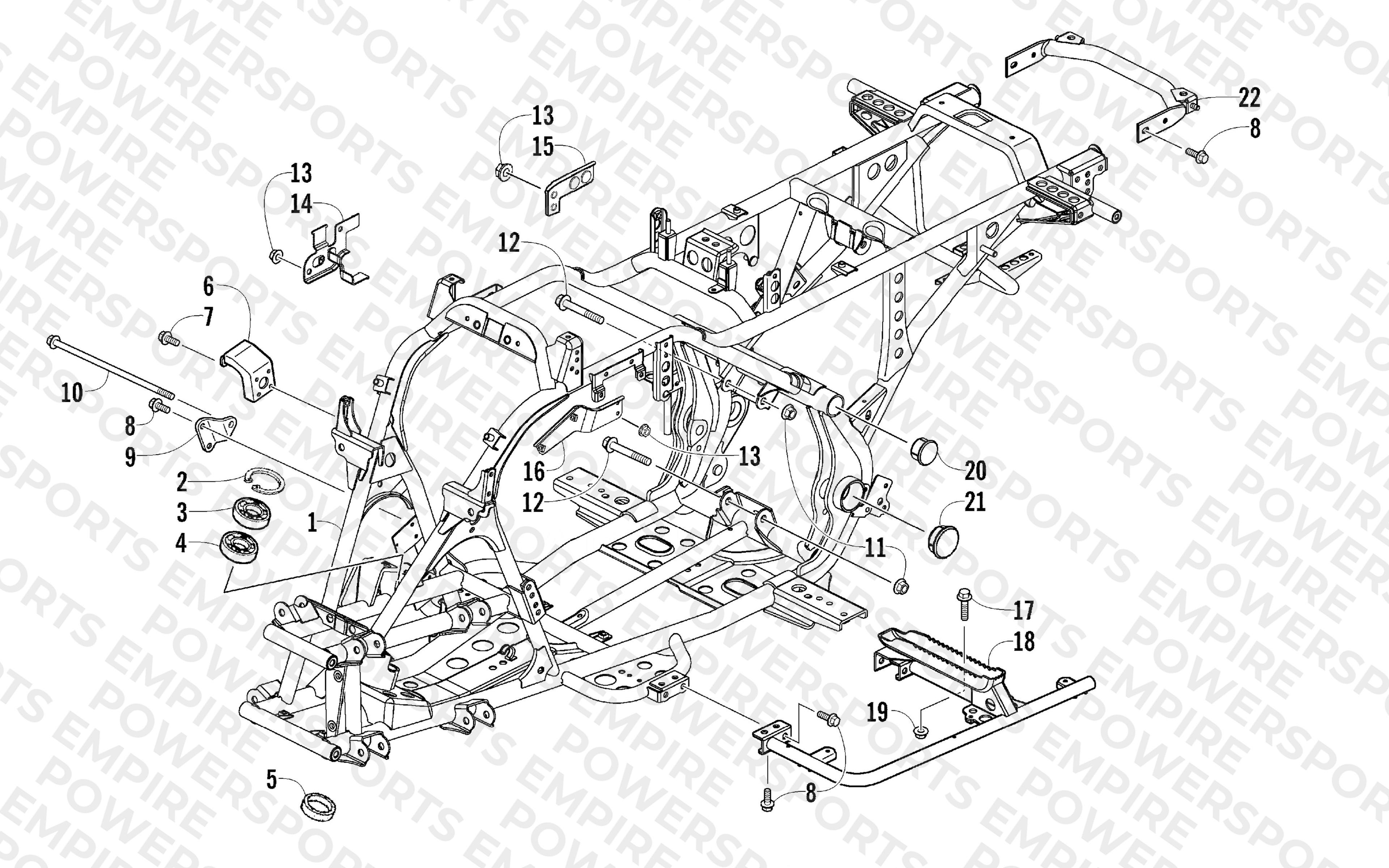 FRAME AND RELATED PARTS