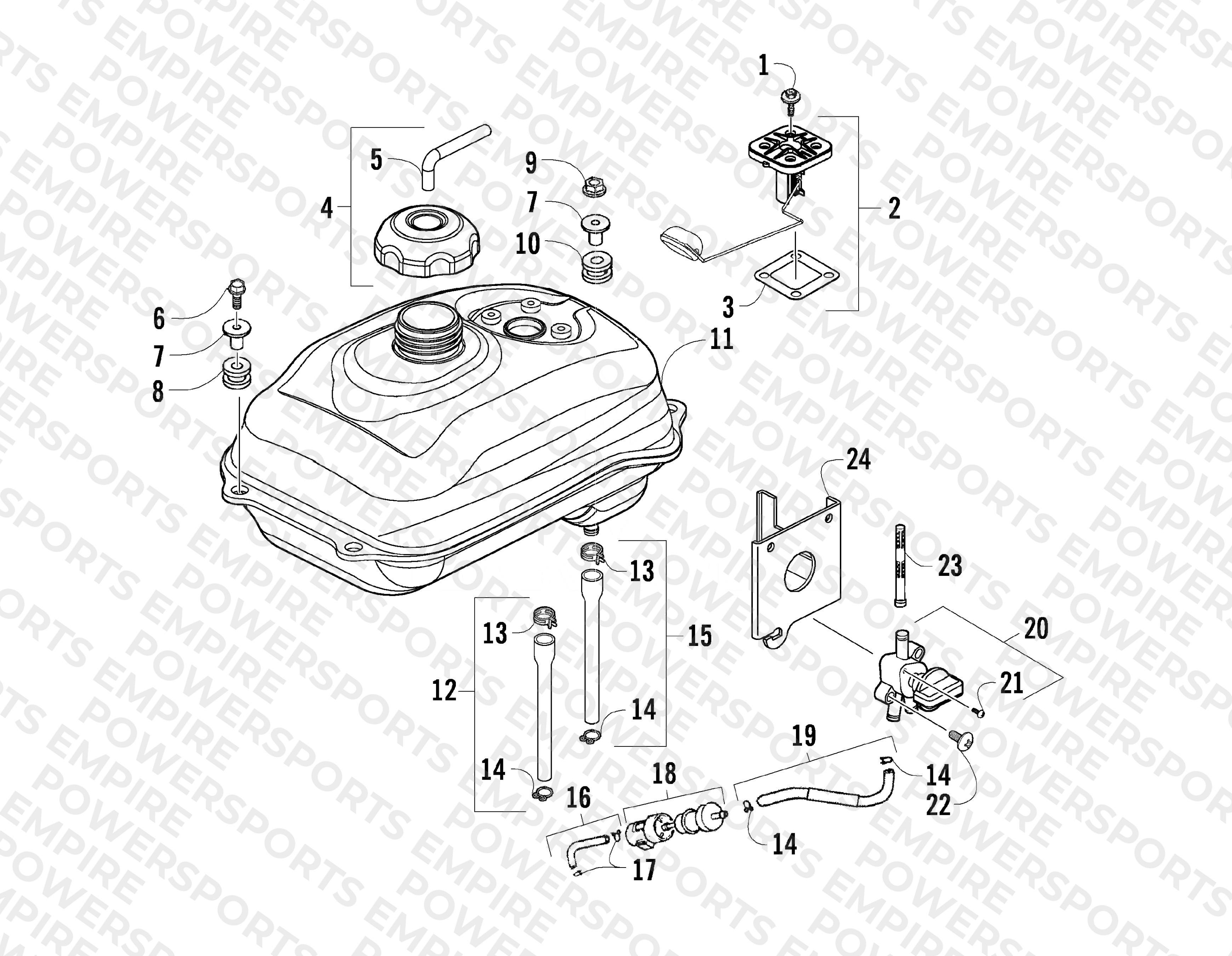 GAS TANK ASSEMBLY