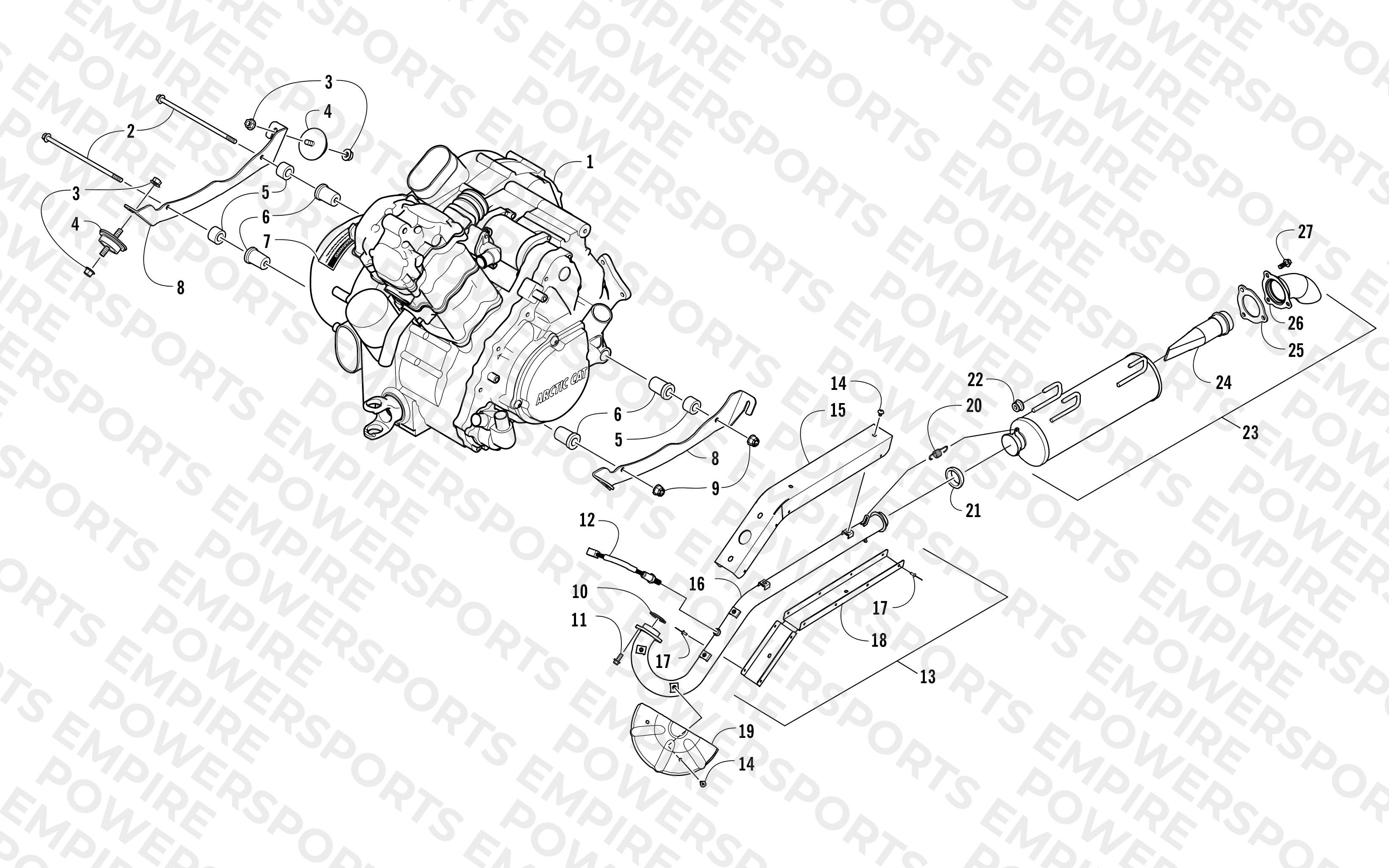 ENGINE AND EXHAUST