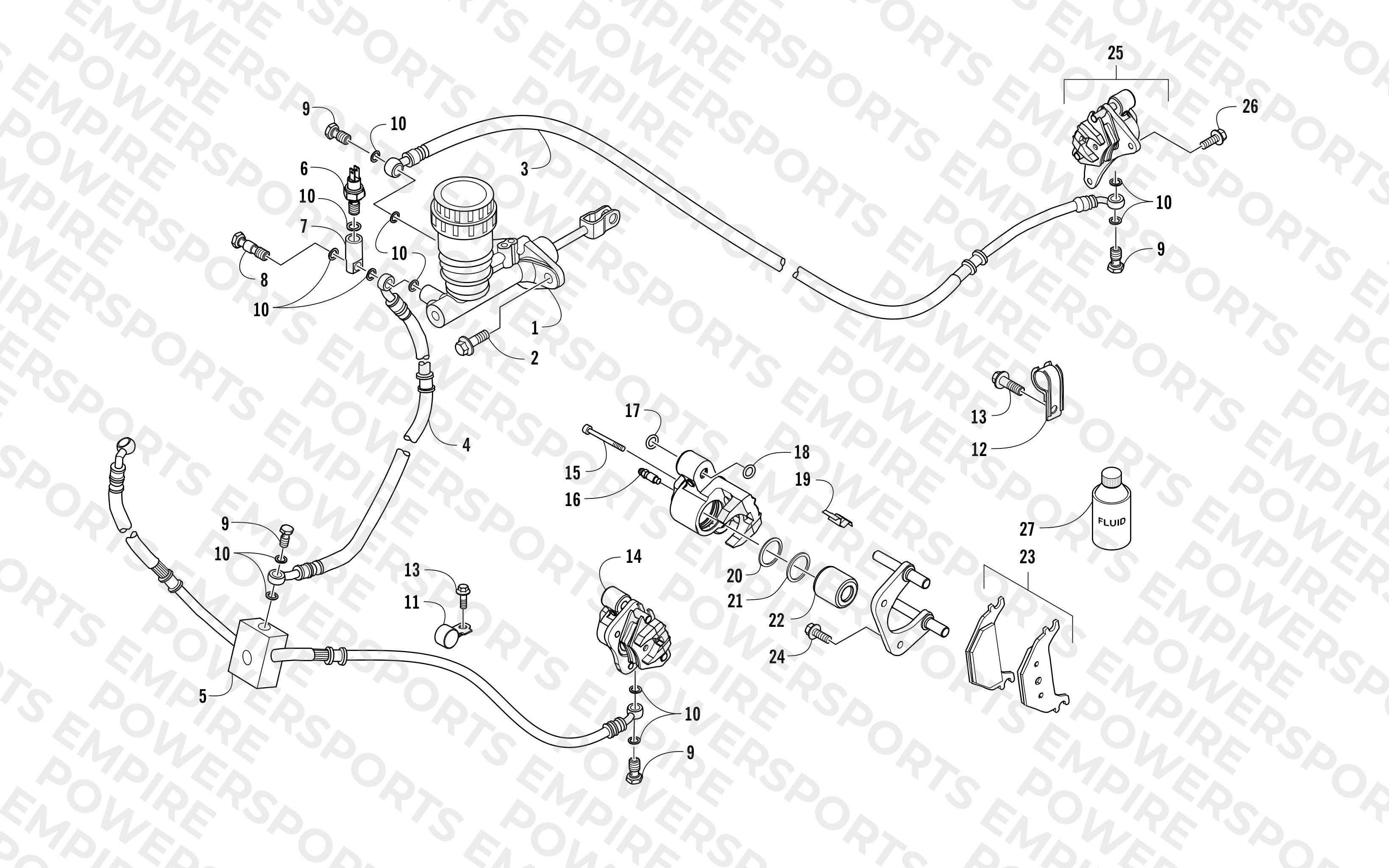 HYDRAULIC BRAKE ASSEMBLY