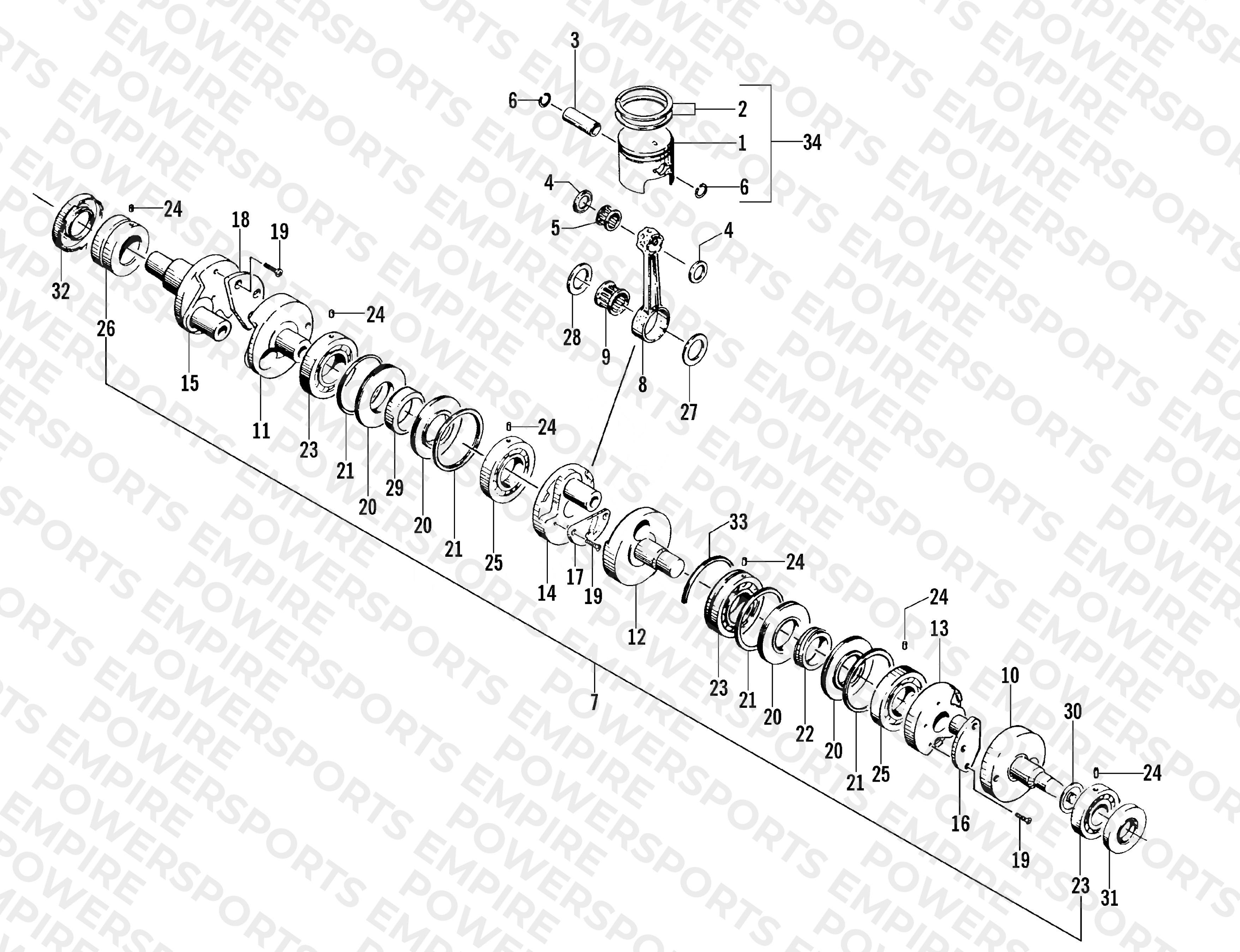 PISTON AND CRANKSHAFT
