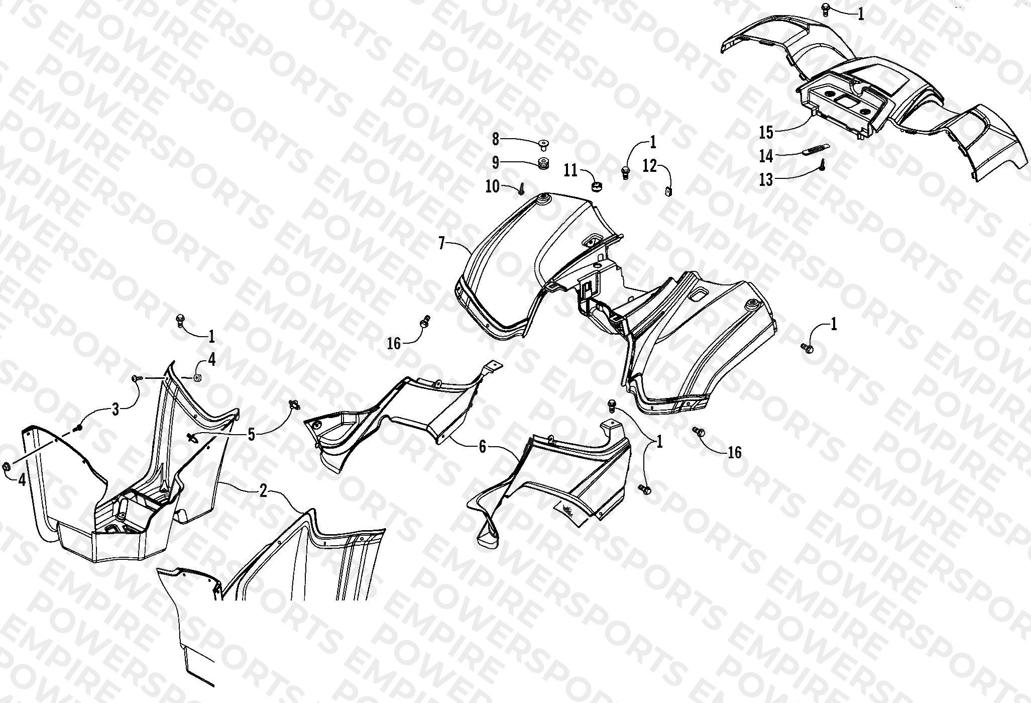 REAR BODY PANEL ASSEMBLY