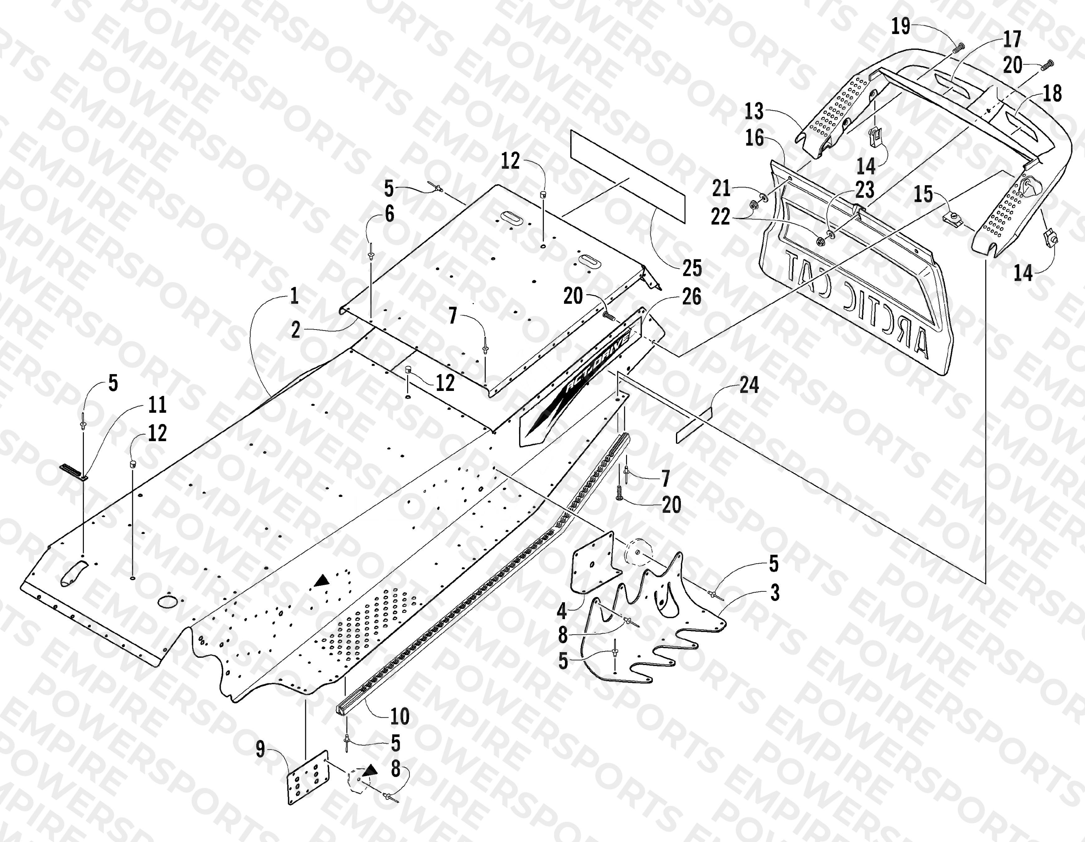 TUNNEL AND REAR BUMPER