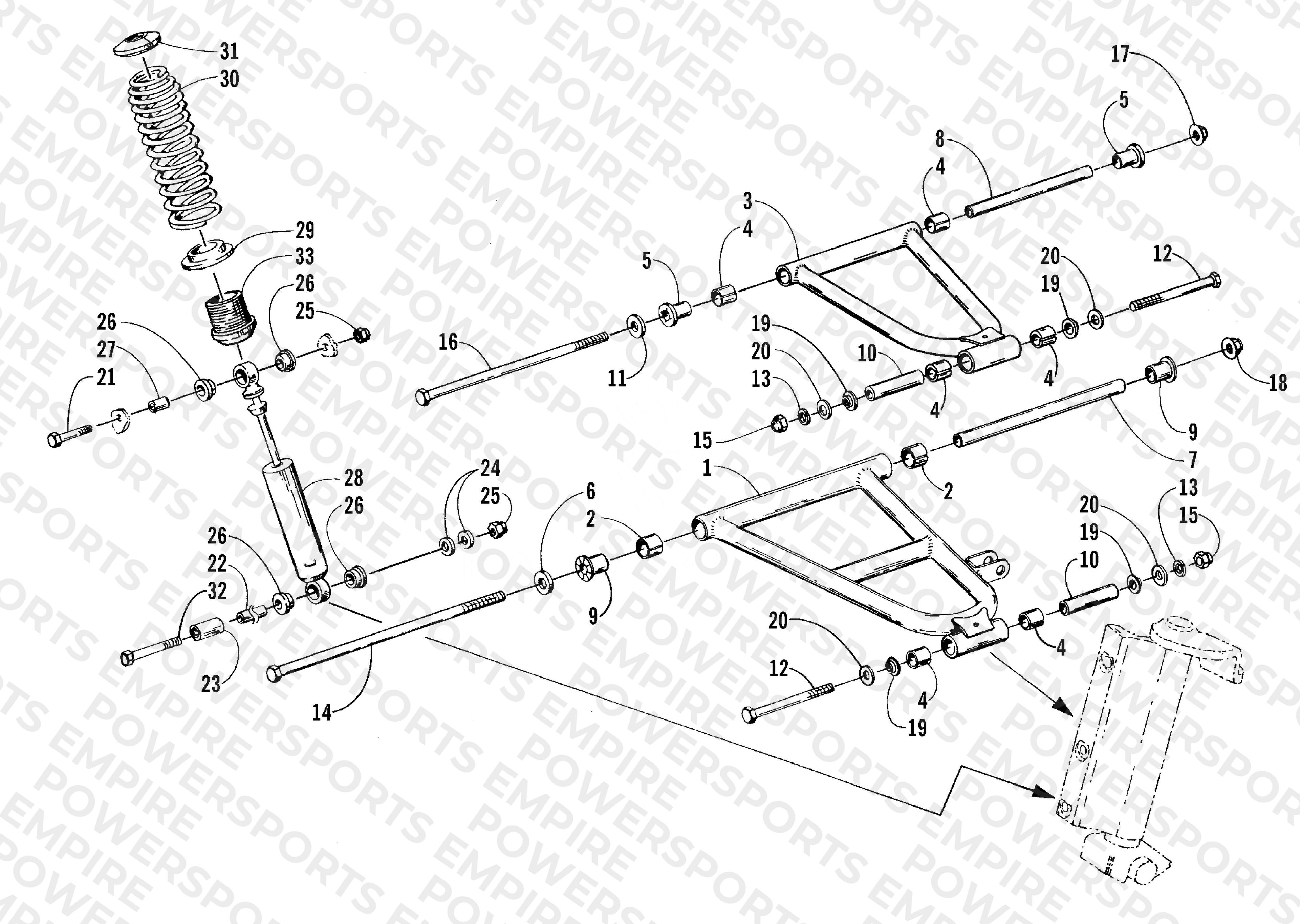 FRONT SUSPENSION AND SHOCK ABSORBER