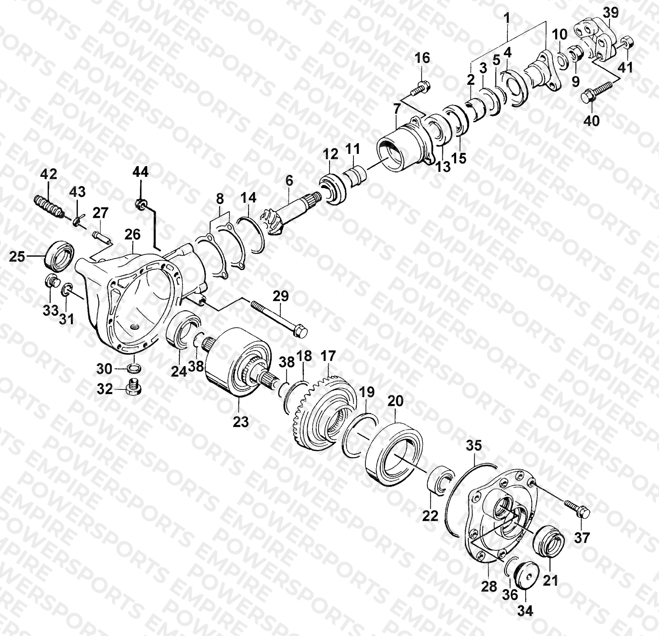 FRONT BEVEL GEAR ASSEMBLY