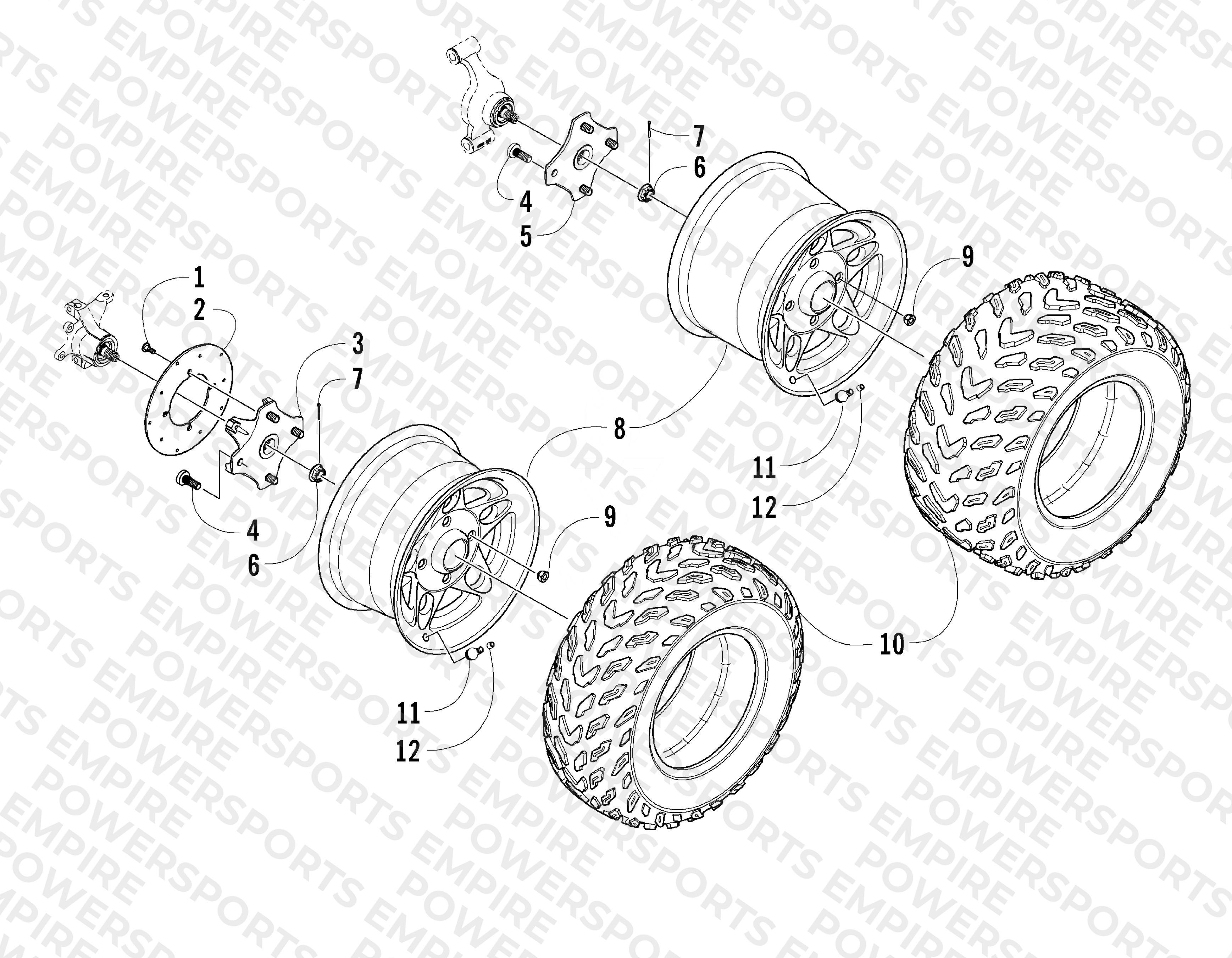 WHEEL AND TIRE ASSEMBLY