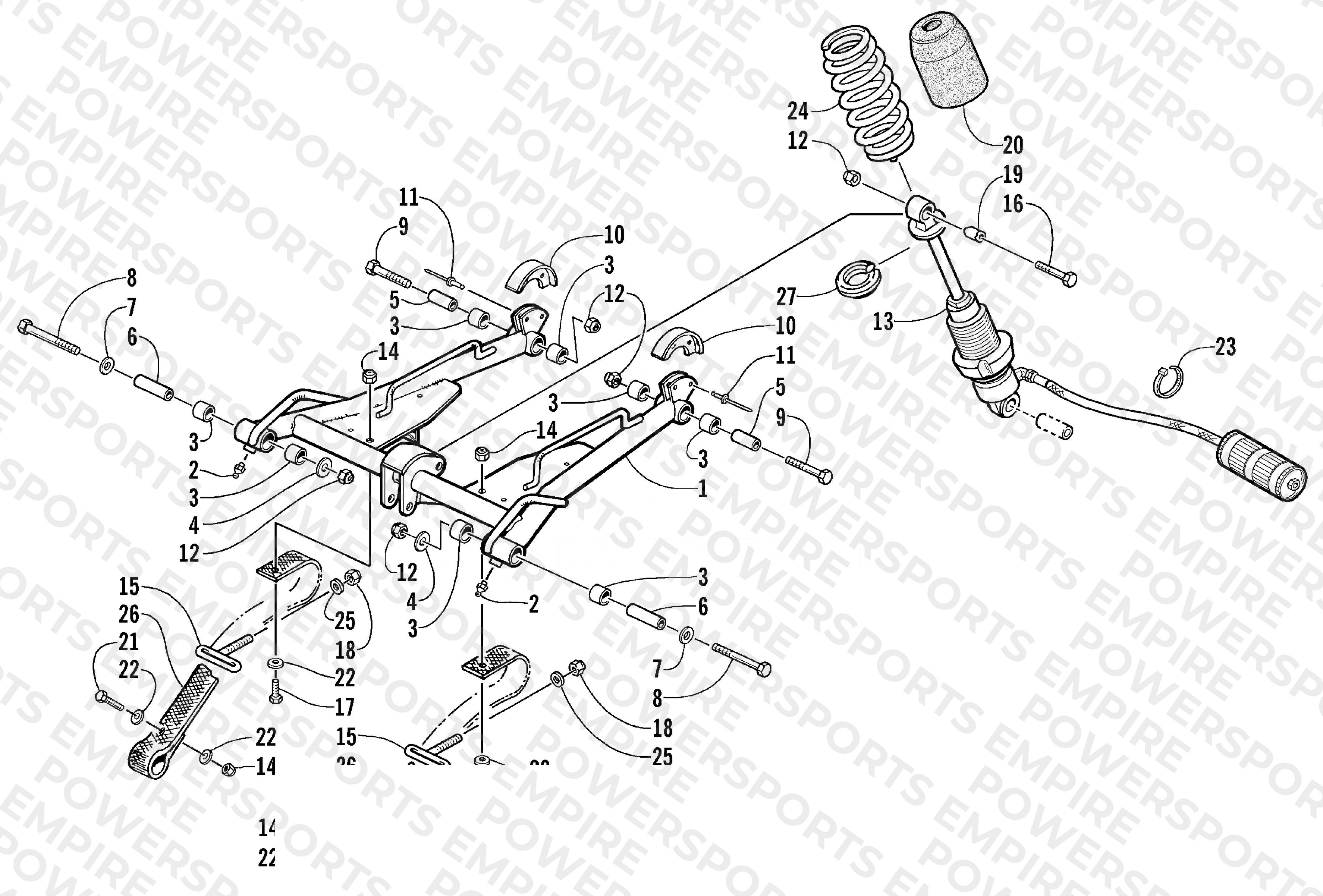 REAR SUSPENSION FRONT ARM ASSEMBLY