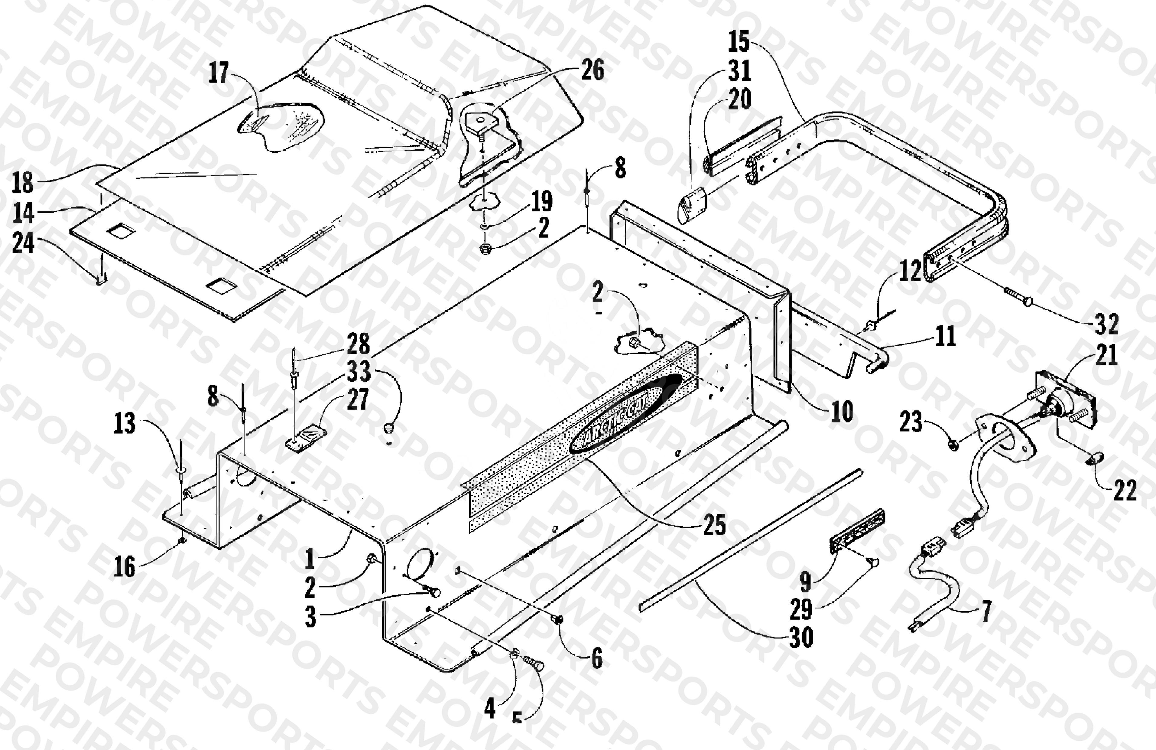 SEAT, TUNNEL, AND TAILLIGHT