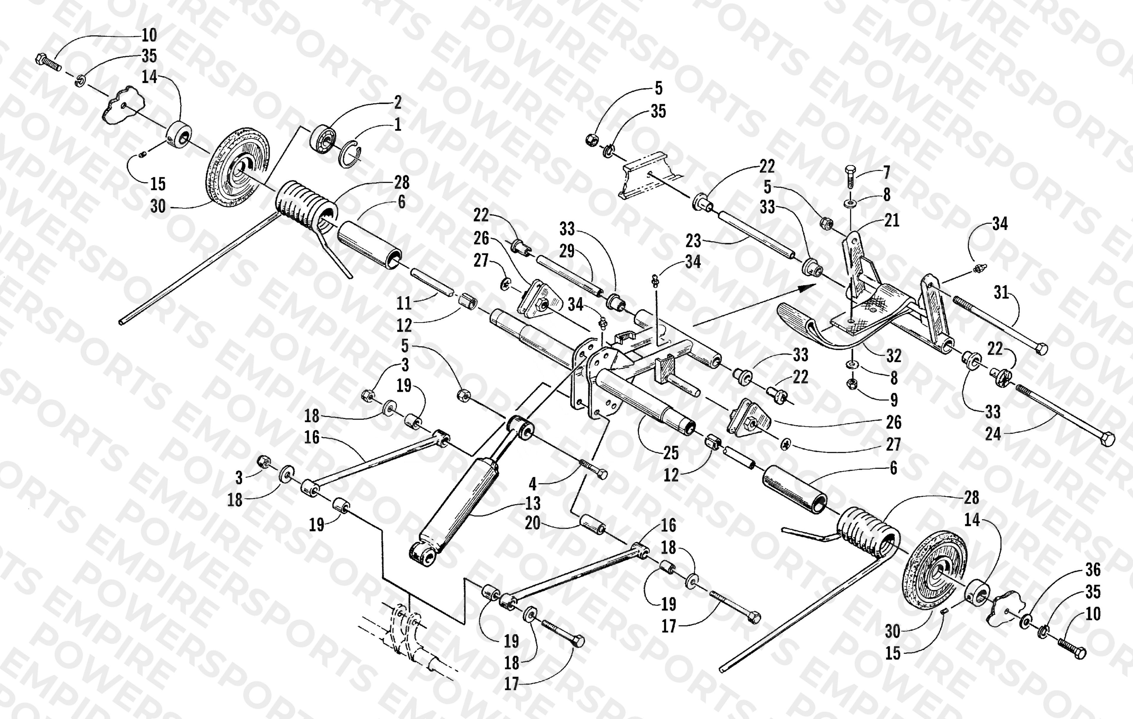 REAR SUSPENSION REAR ARM ASSEMBLY