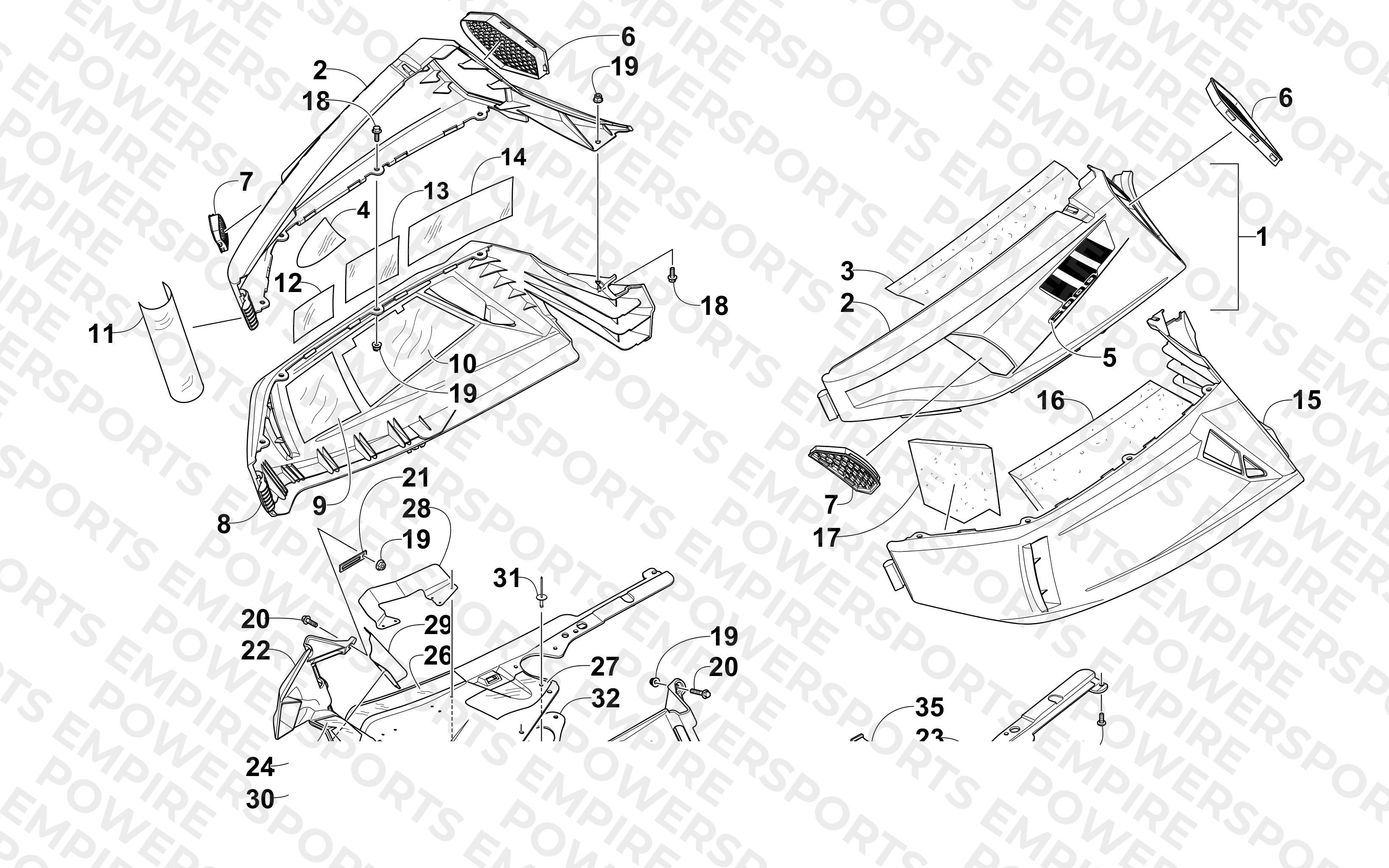 SKID PLATE AND SIDE PANEL ASSEMBLY