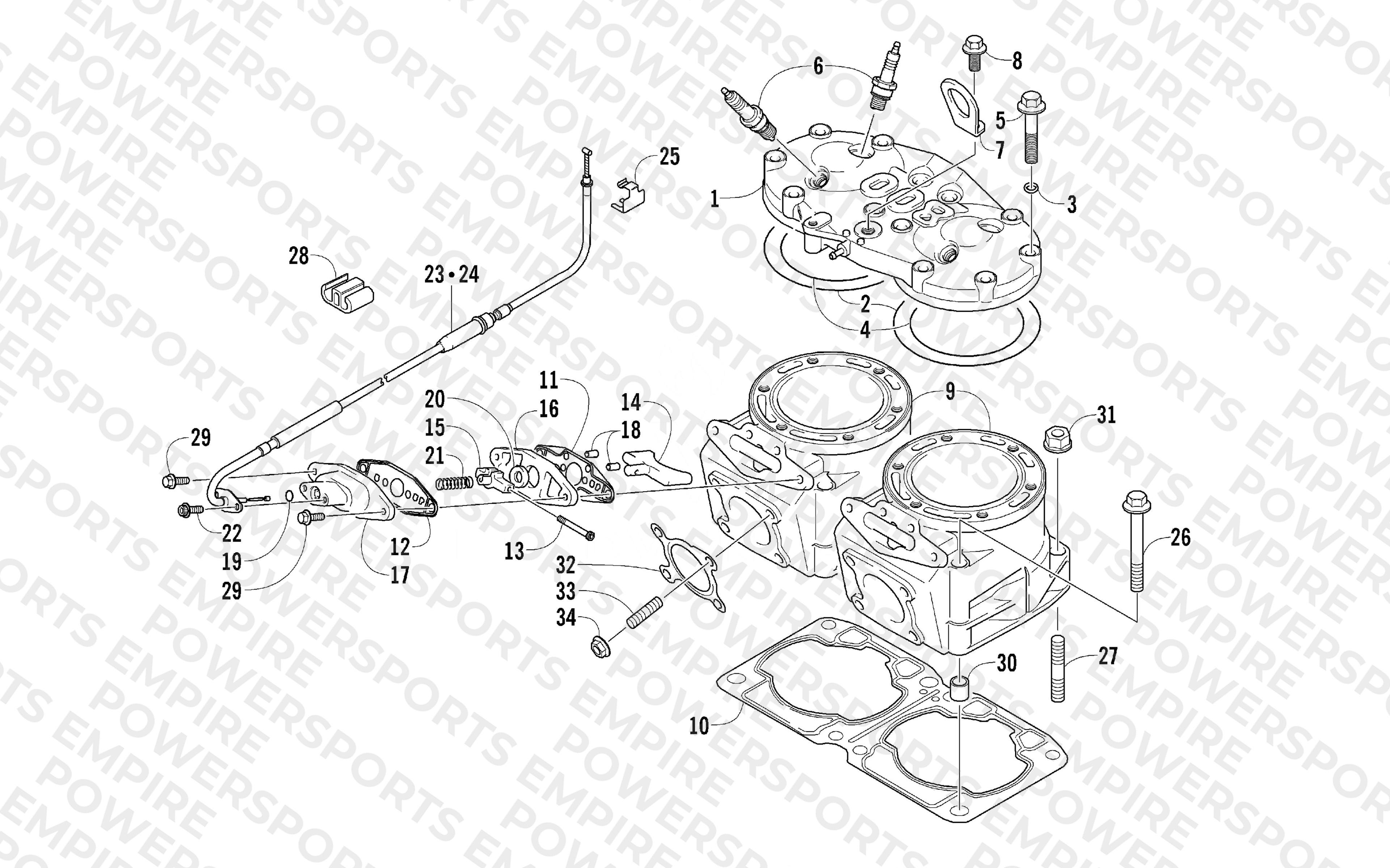 CYLINDER AND HEAD ASSEMBLY