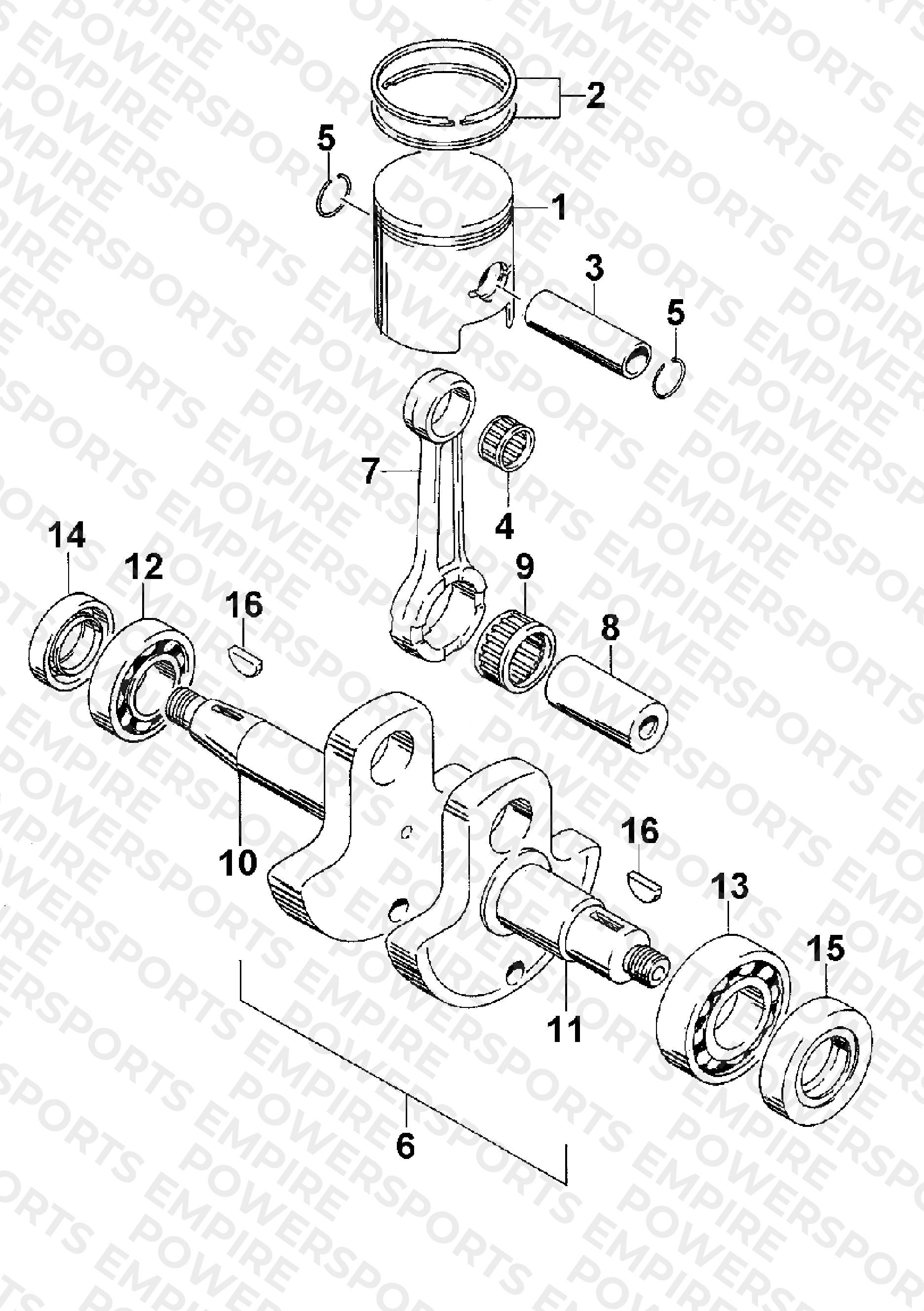 PISTON AND CRANKSHAFT
