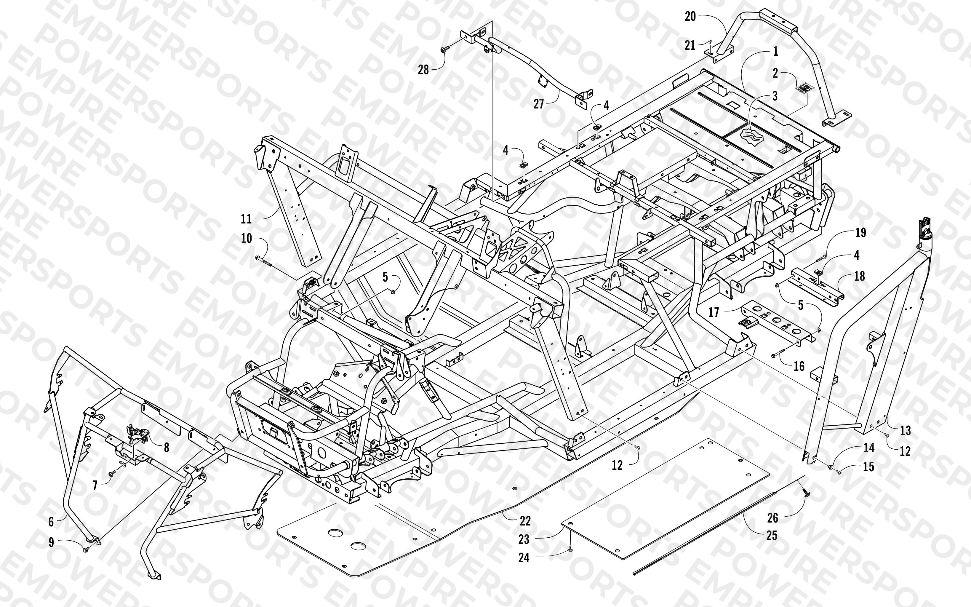 FRAME AND RELATED PARTS