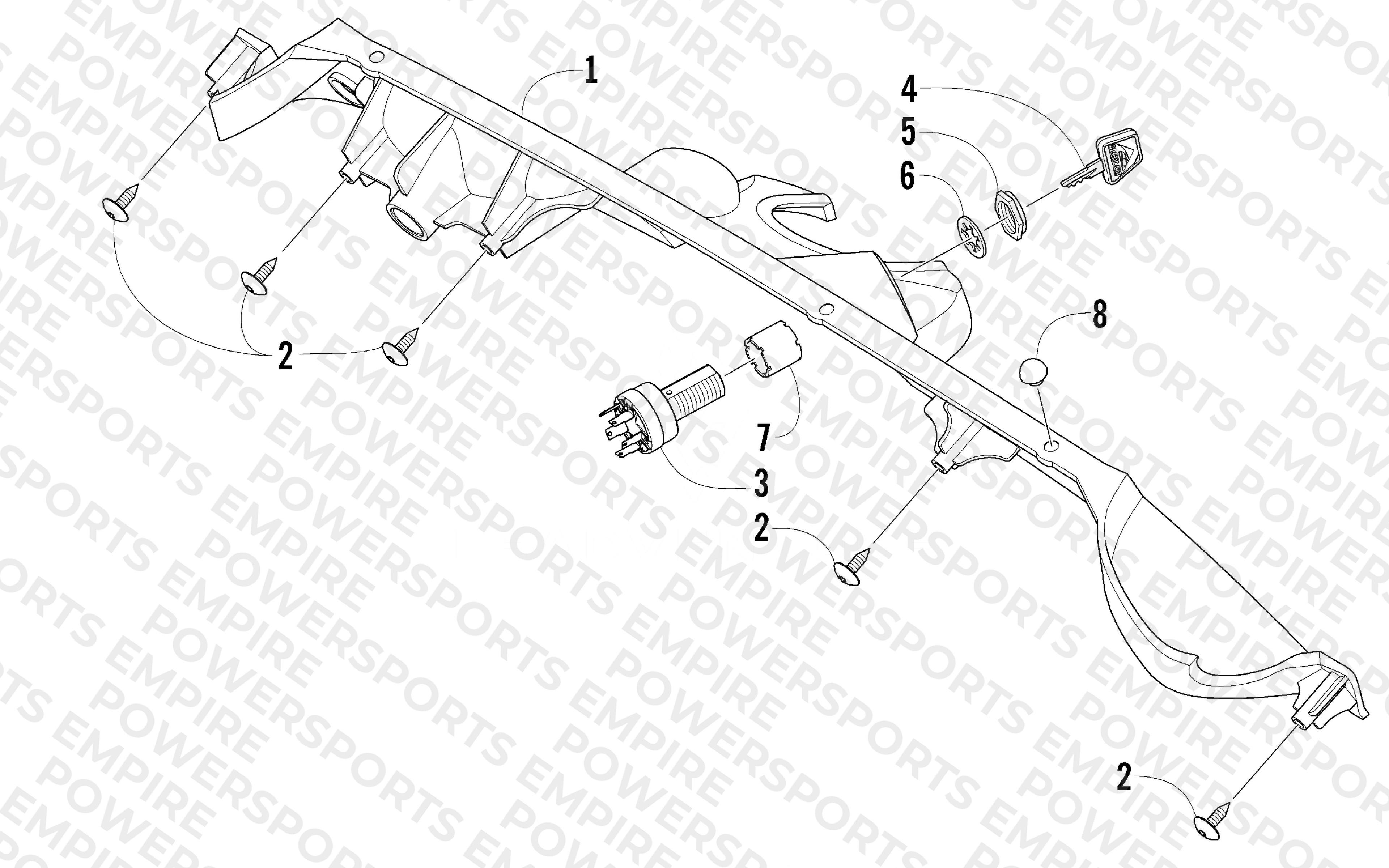 CONSOLE AND SWITCH ASSEMBLY