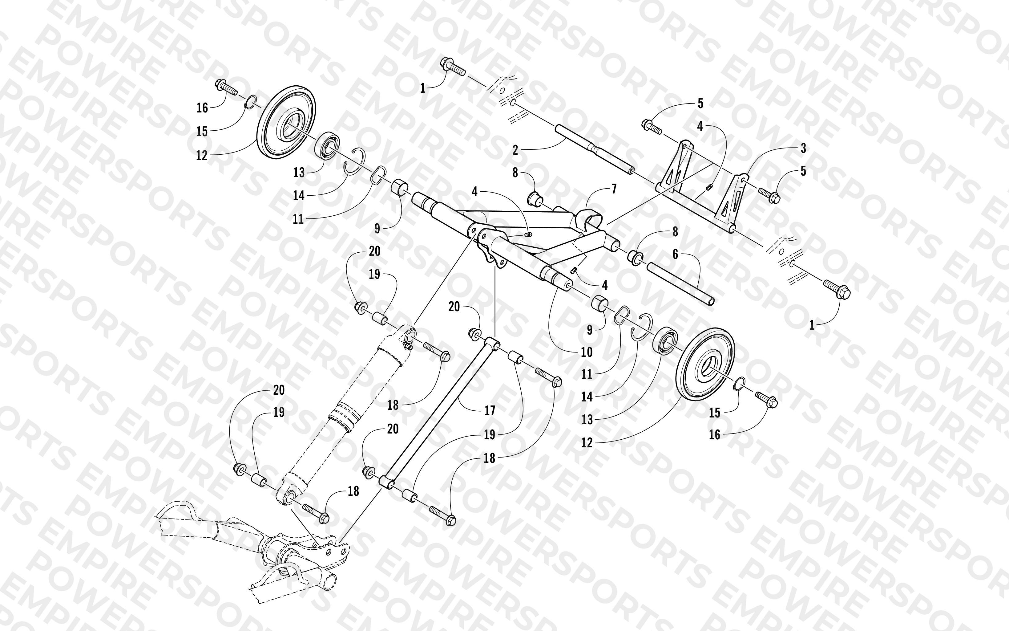 REAR SUSPENSION REAR ARM ASSEMBLY