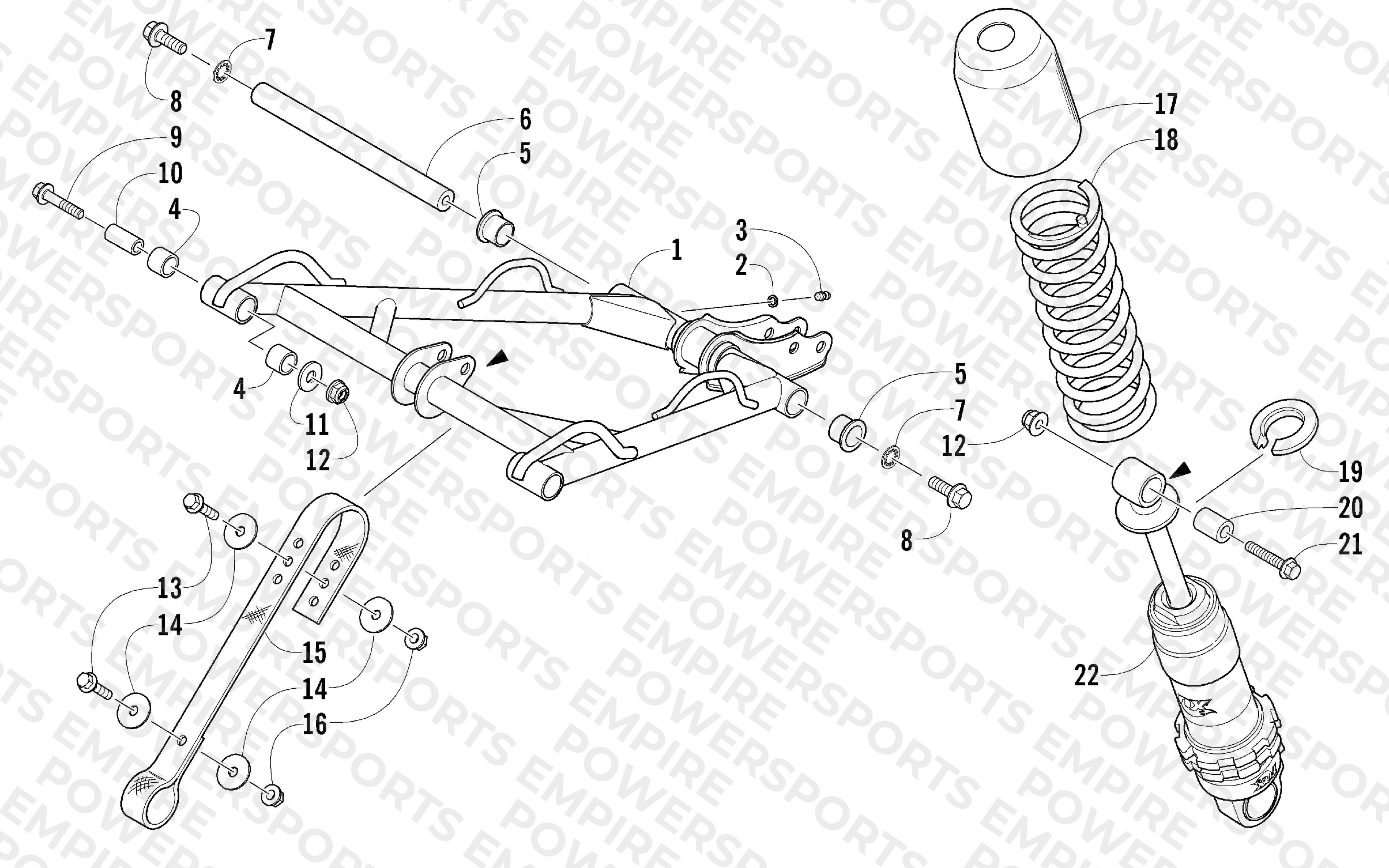 REAR SUSPENSION FRONT ARM ASSEMBLY