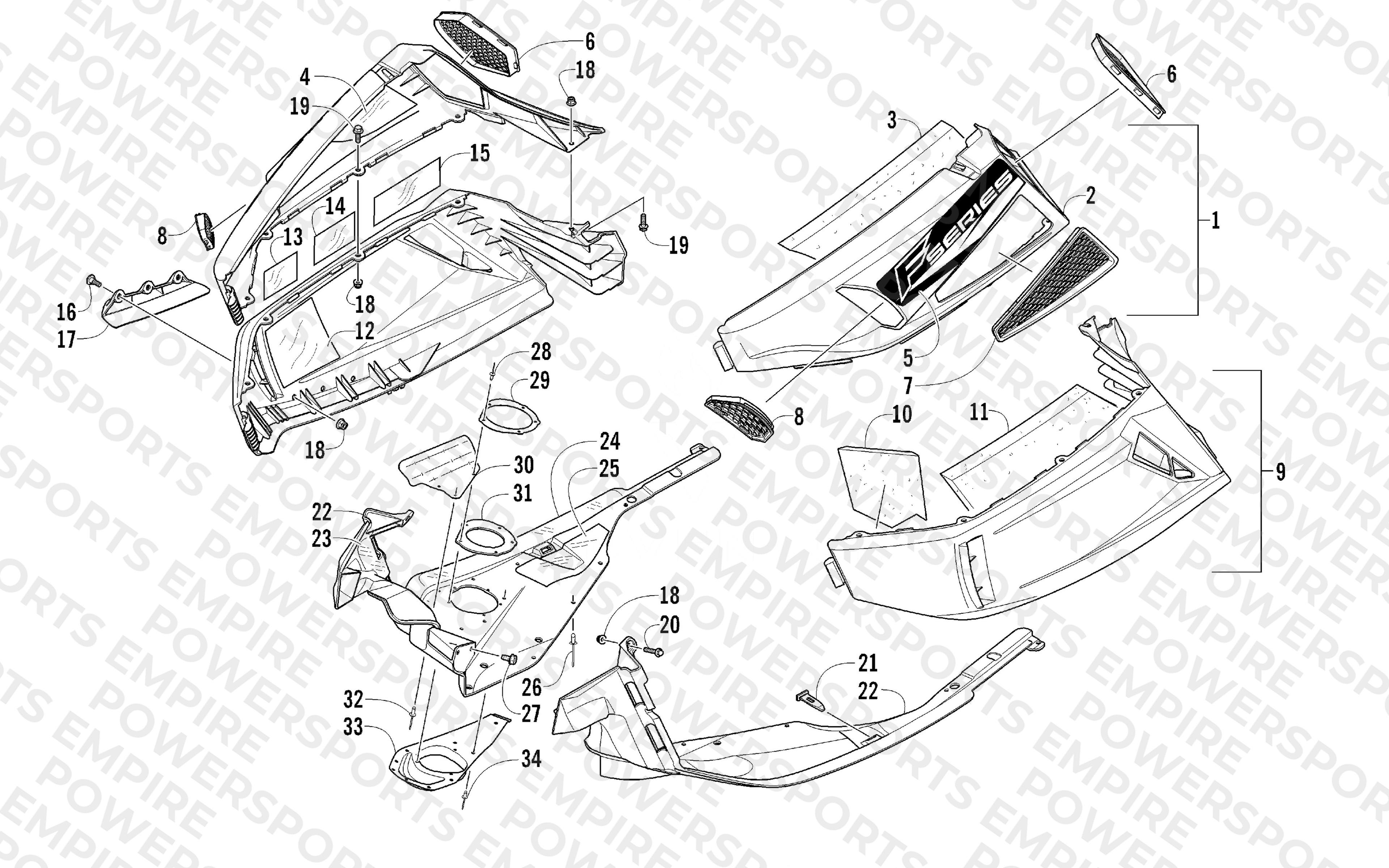 SKID PLATE AND SIDE PANEL ASSEMBLY