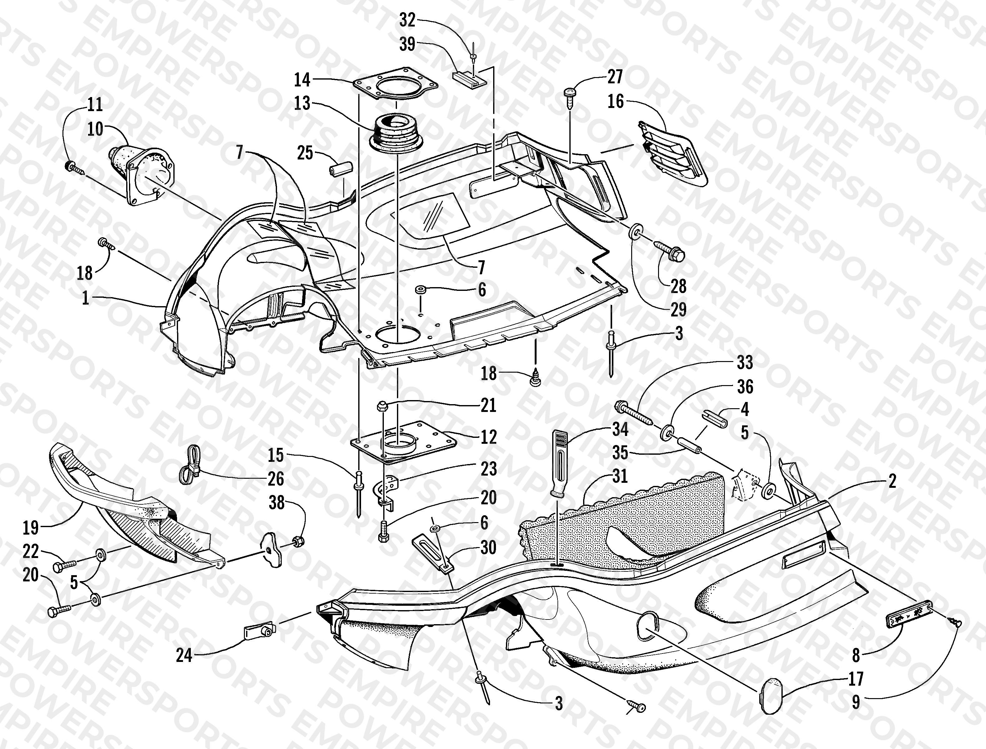 BELLY PAN AND FRONT BUMPER ASSEMBLY