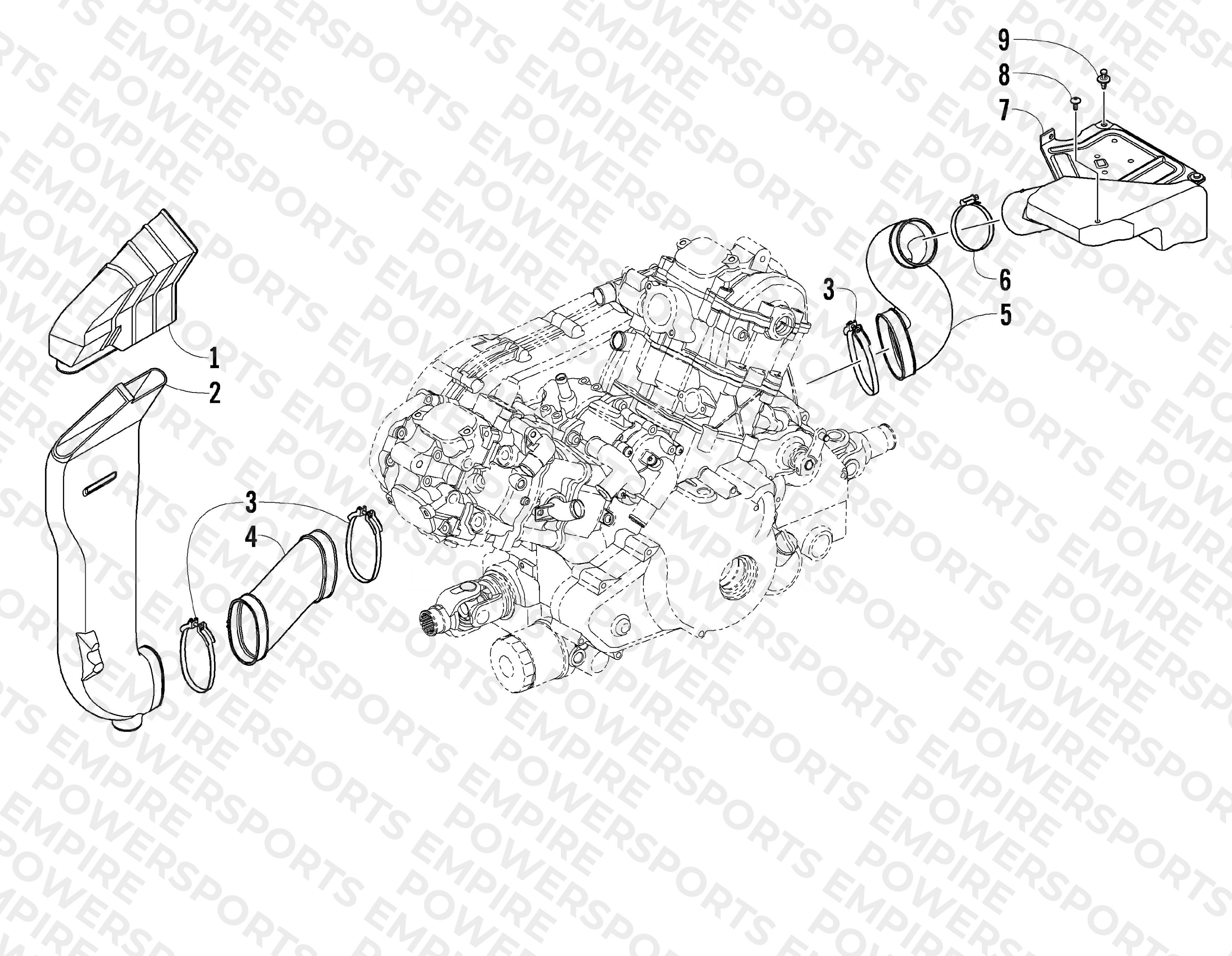 CASE/BELT COOLING ASSEMBLY