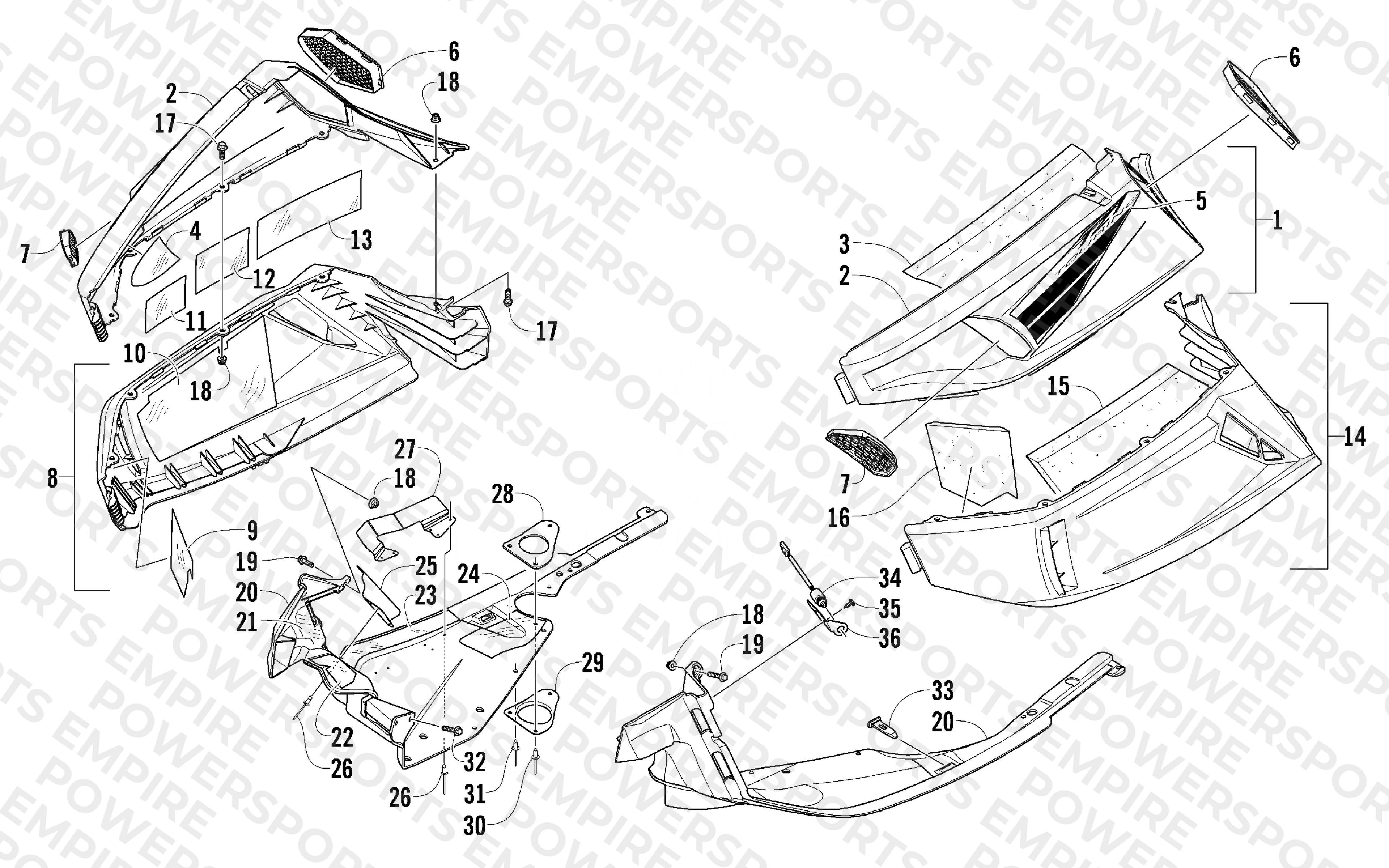 SKID PLATE AND SIDE PANEL ASSEMBLY
