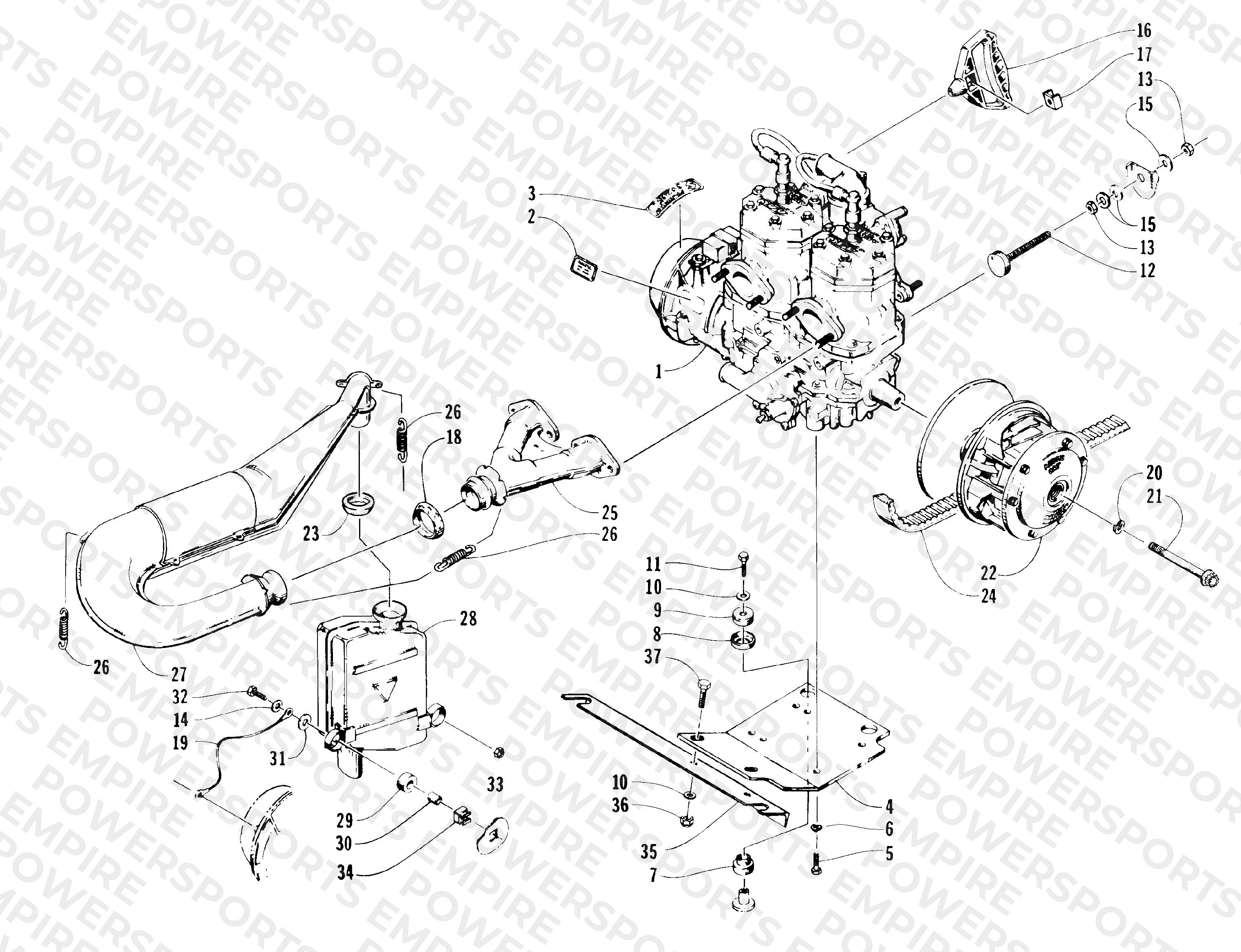 ENGINE AND RELATED PARTS